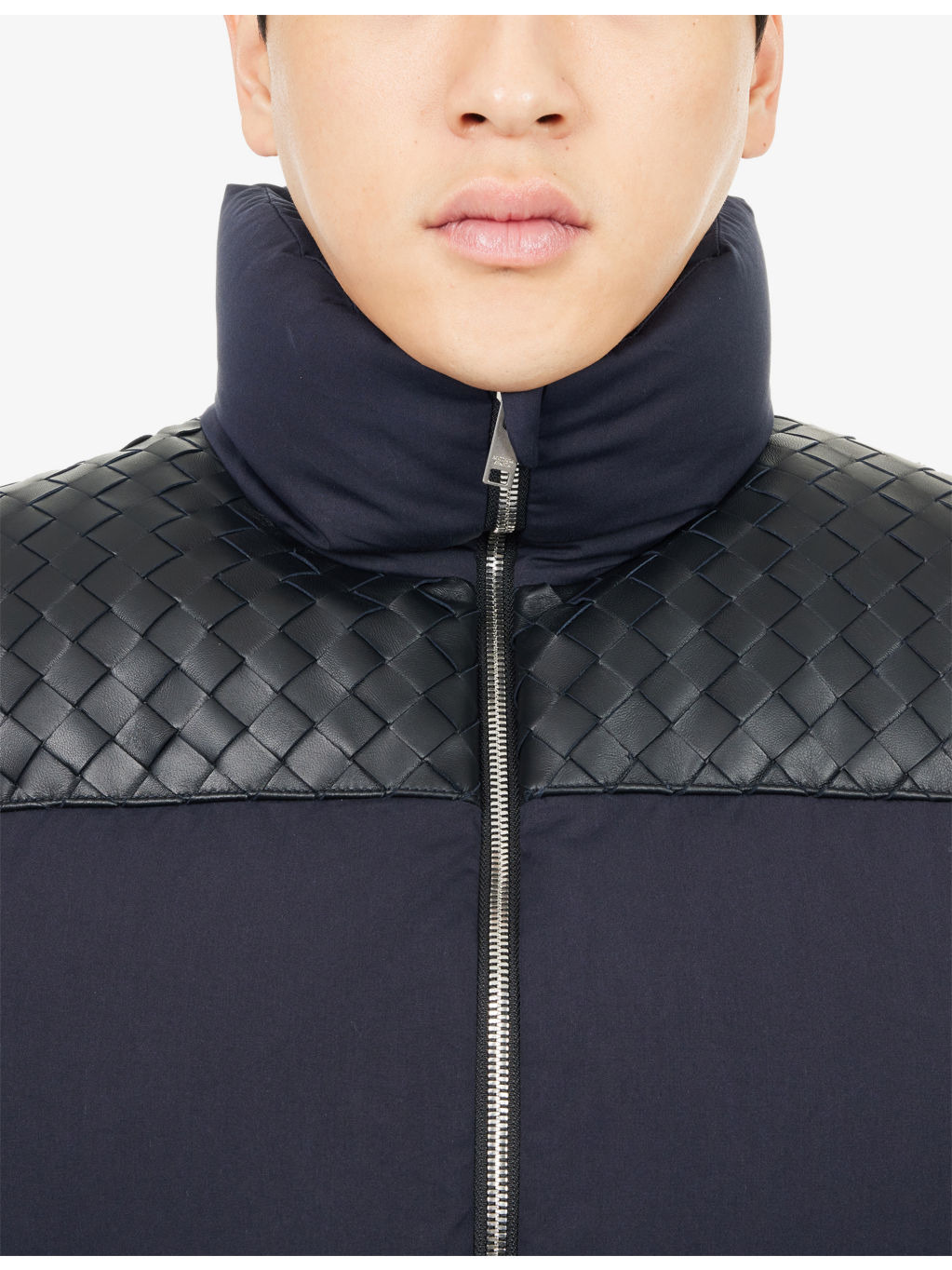 Padded High-Neck Woven-Down Gilet - 5