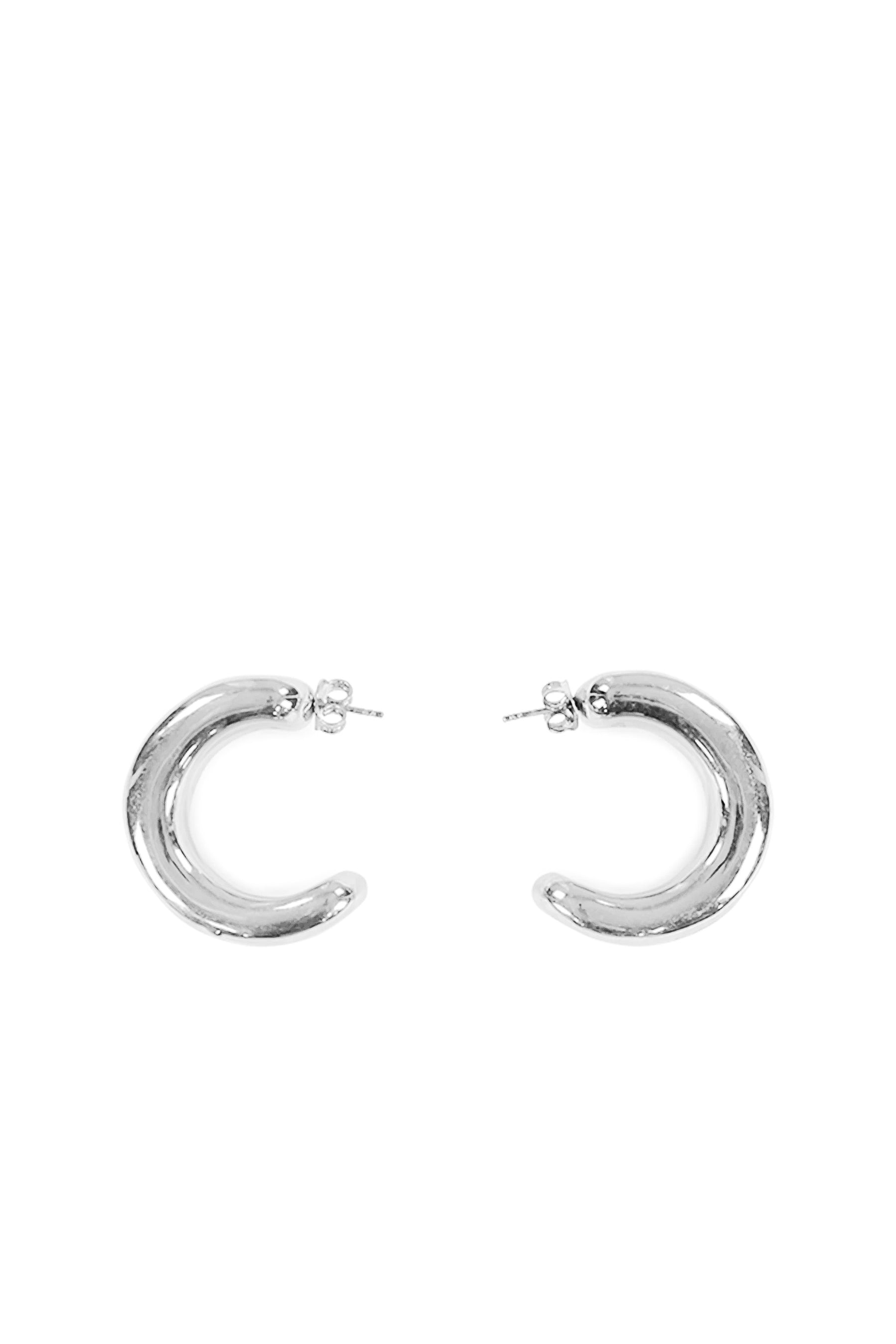 LOGO EARRINGS / SIL - 3