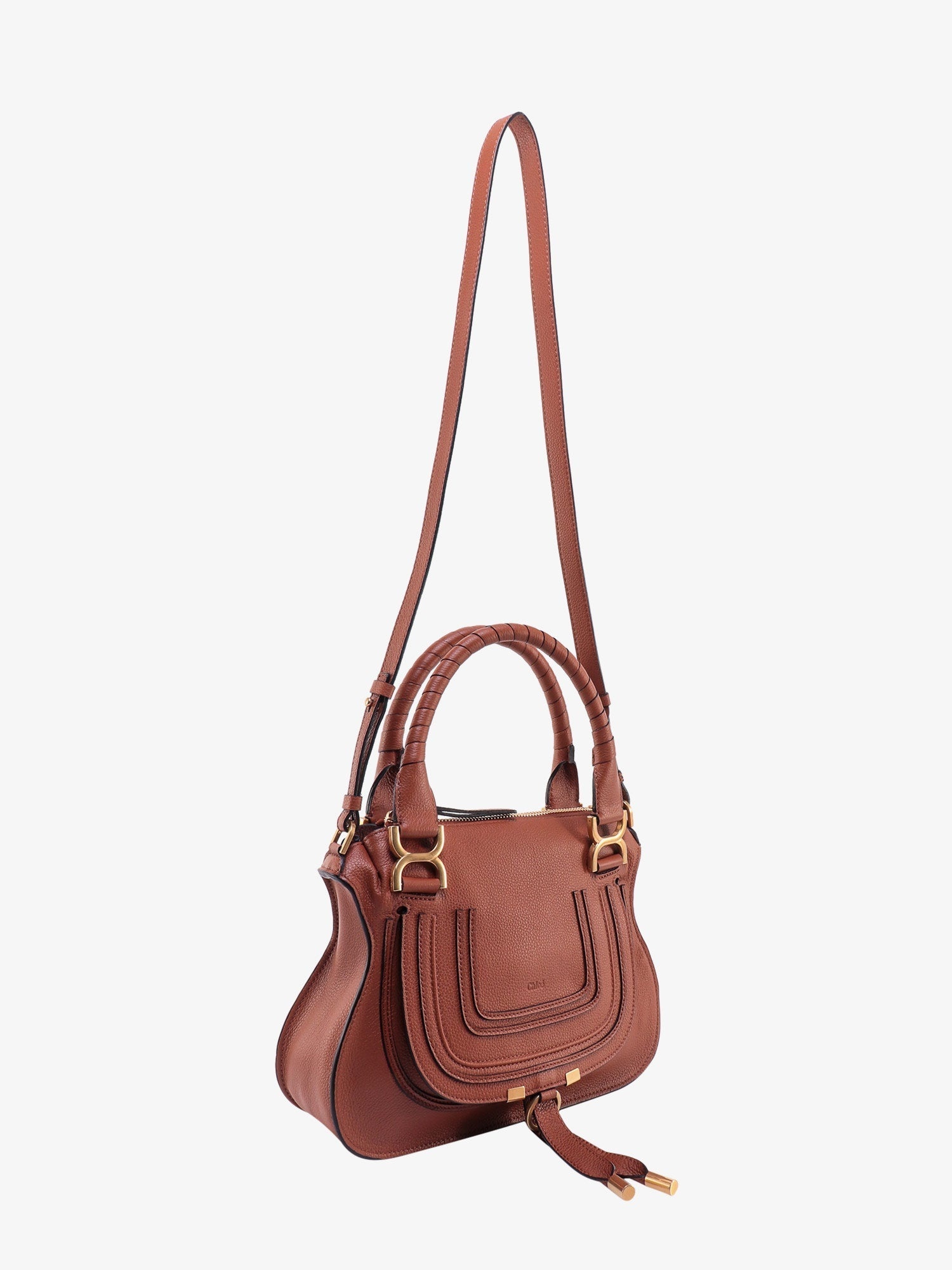 CHLOE' - Chloe' Marcie Small Leather Handbag With Removable Shoulder Strap - 3