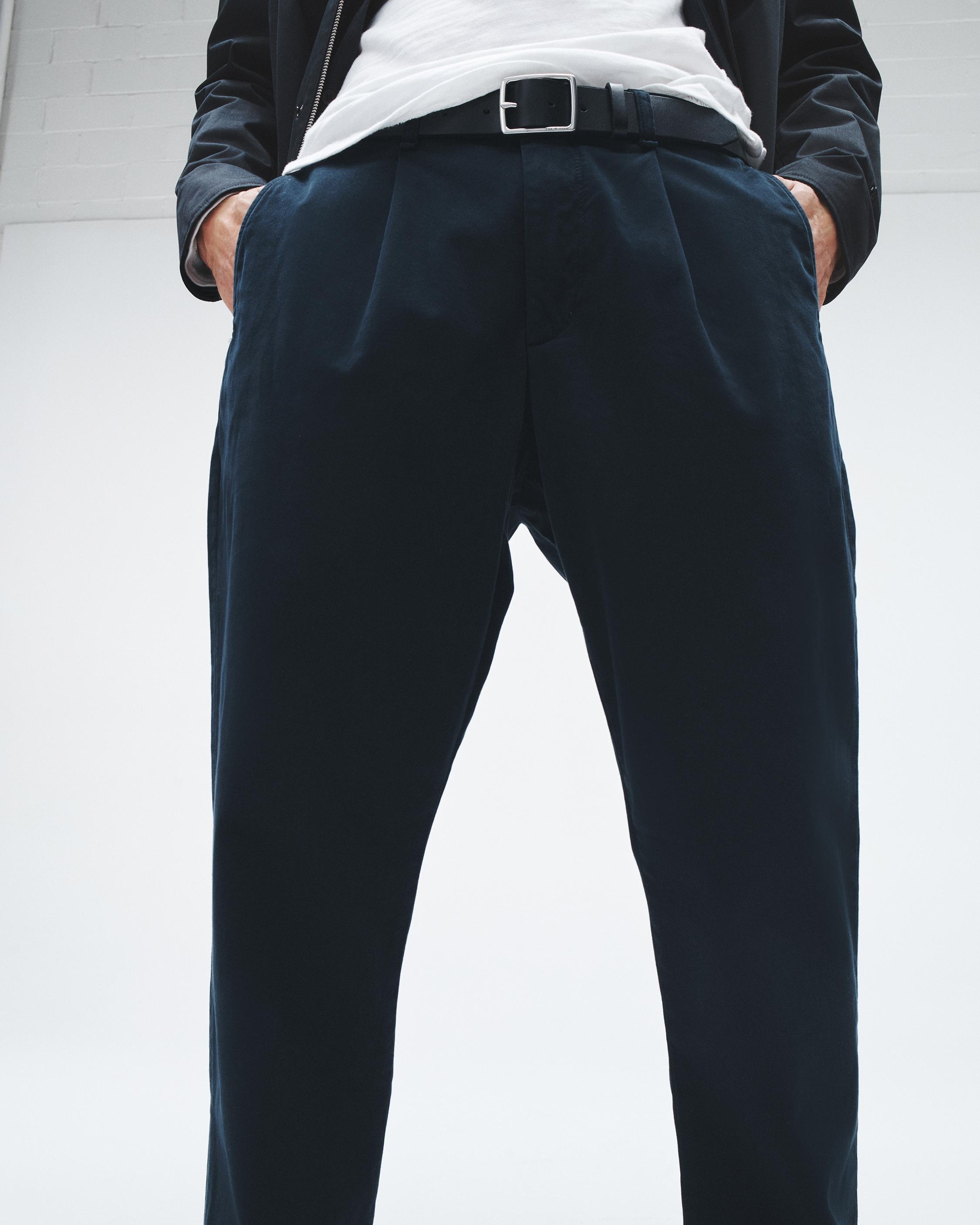 Pleated Cotton Chino - 5