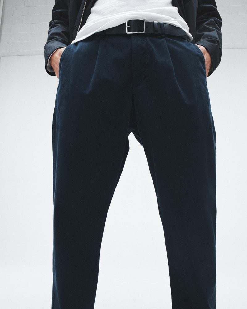 Pleated Cotton Chino 5