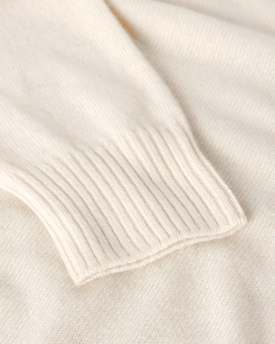 Gauzy Cashmere Cream Roll Neck Jumper - 6