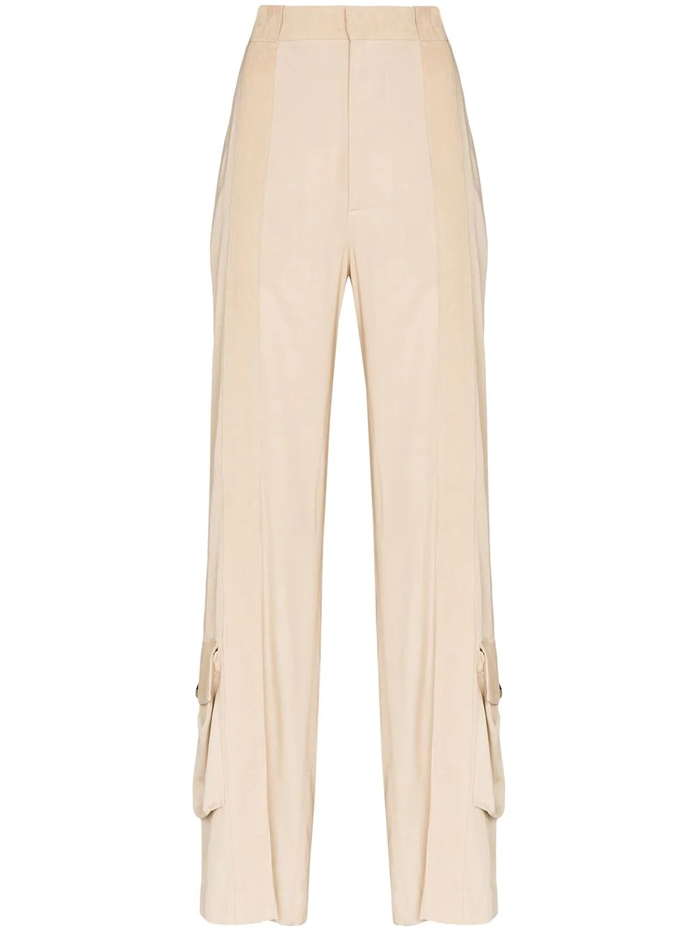 fluid stripe trousers - 1