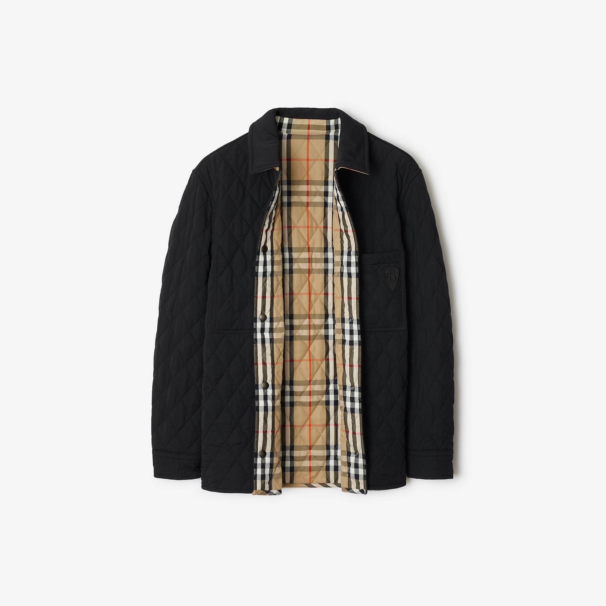 Reversible Quilted Nylon Overshirt - 6