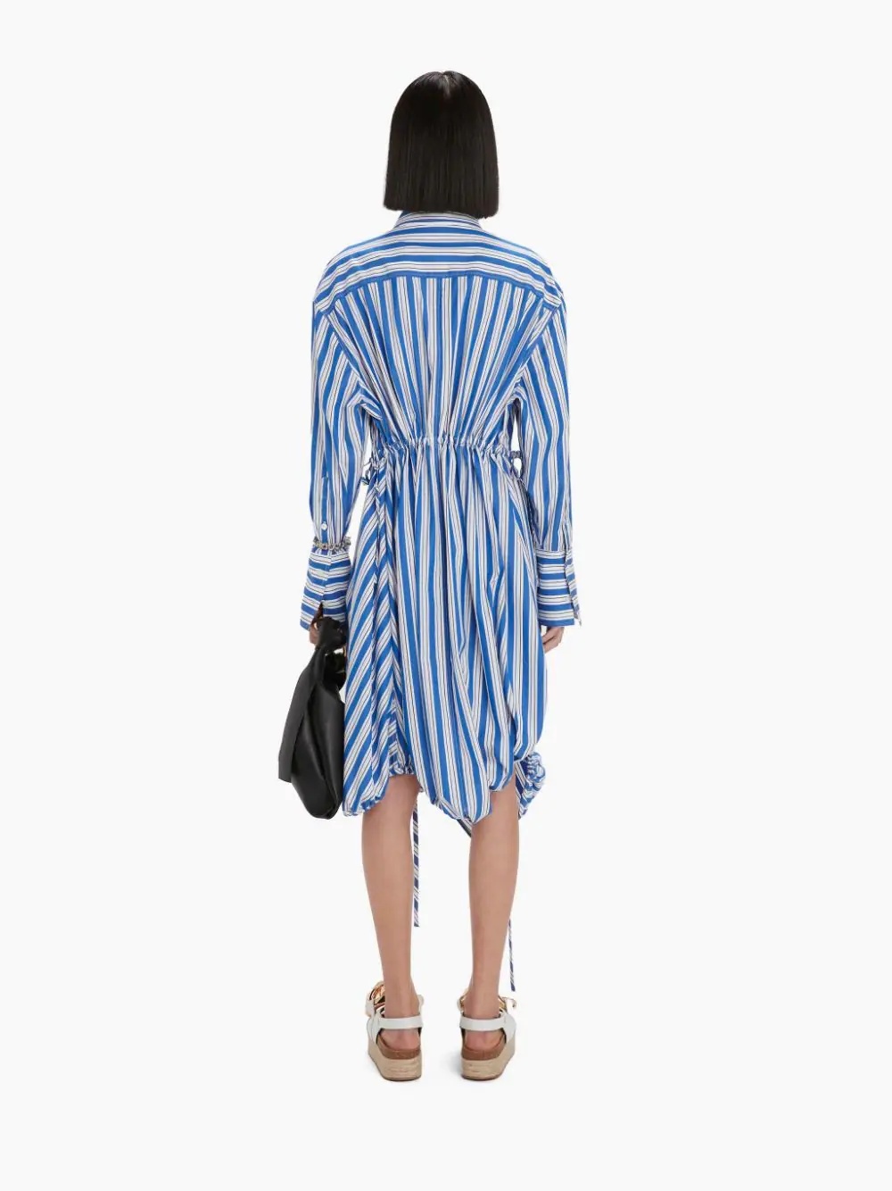 DRAWSTRING HEM SHIRT DRESS - 4