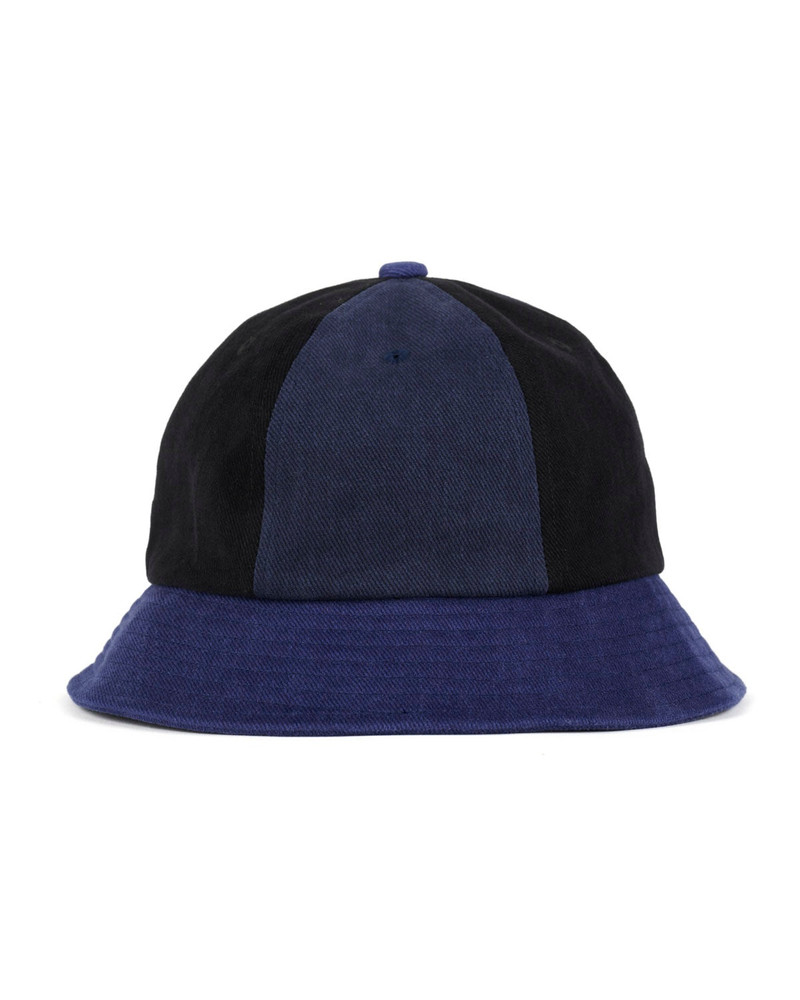 BRAIN DEAD Brushed Twill Panelled Bell Hat - Navy Multi outlook