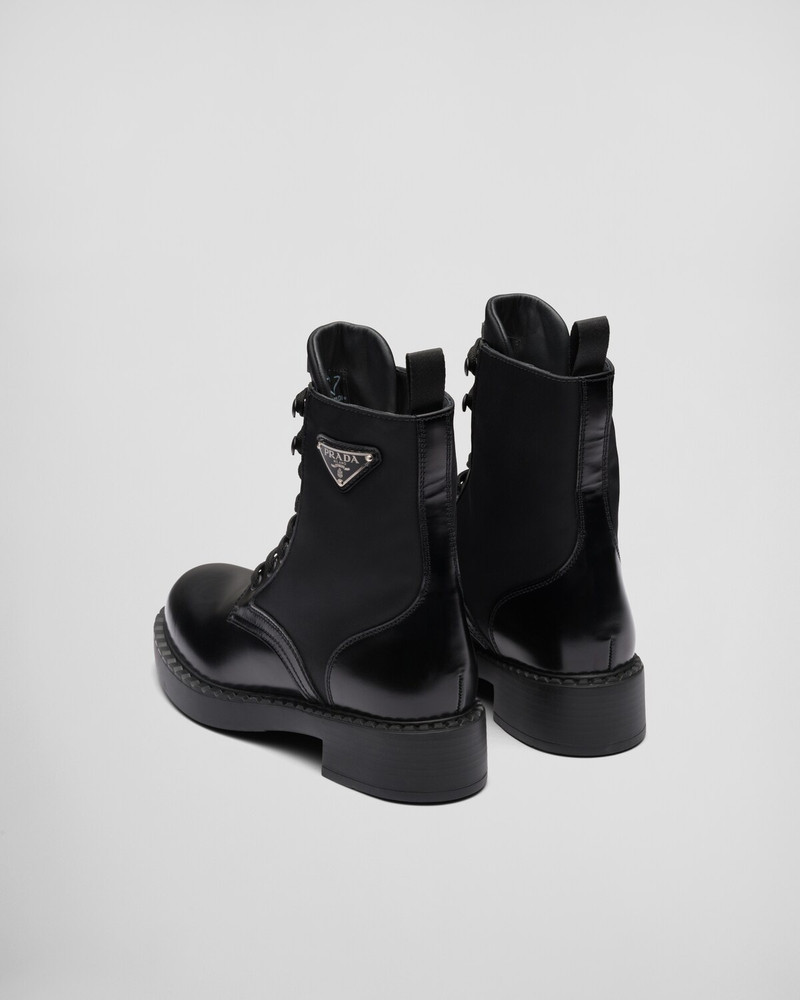Brushed-leather and Re-Nylon boots 5