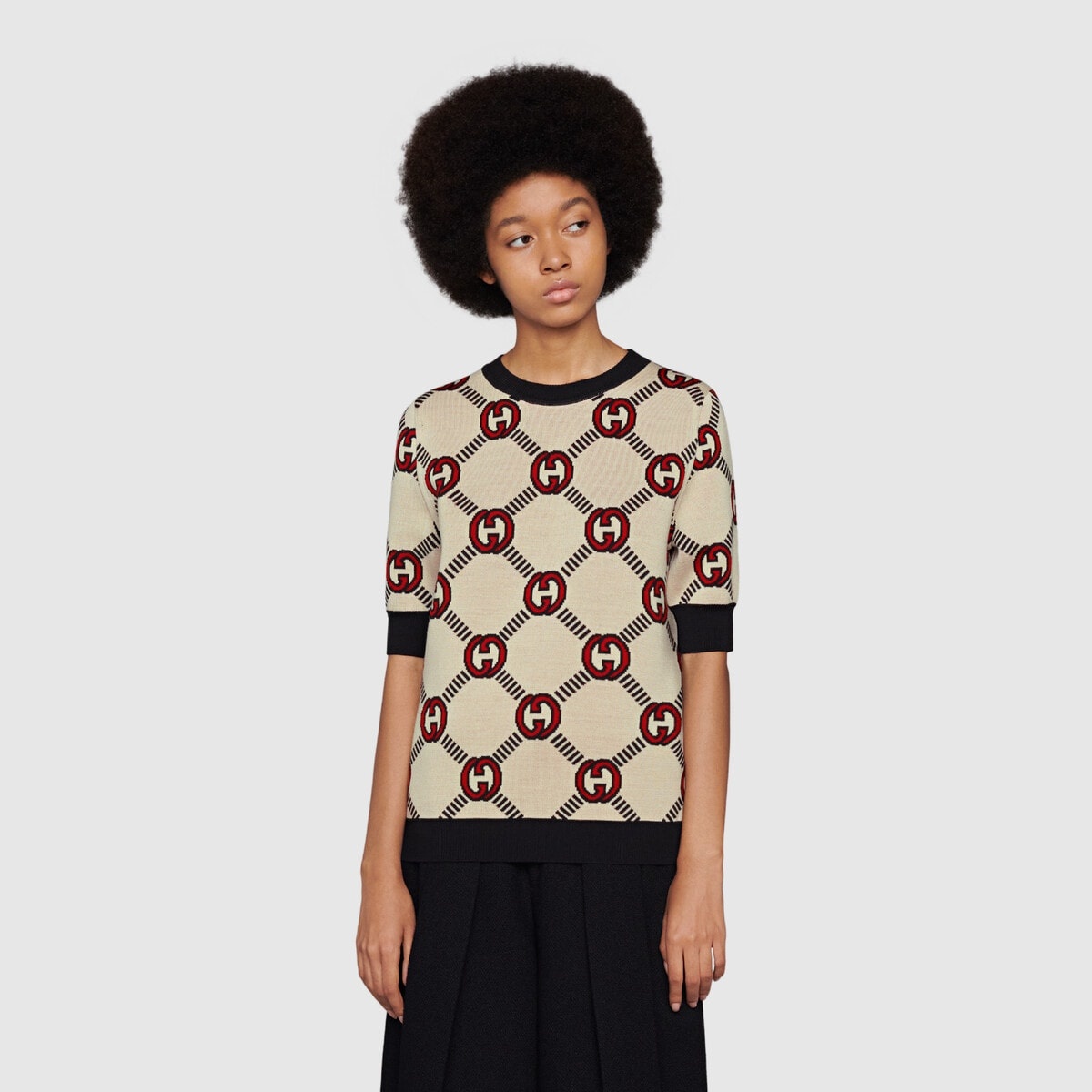 Reversible Interlocking G wool sweater - 4