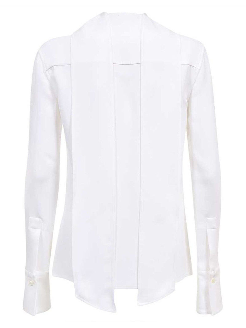 FERRAGAMO Sash high-neck shirt outlook