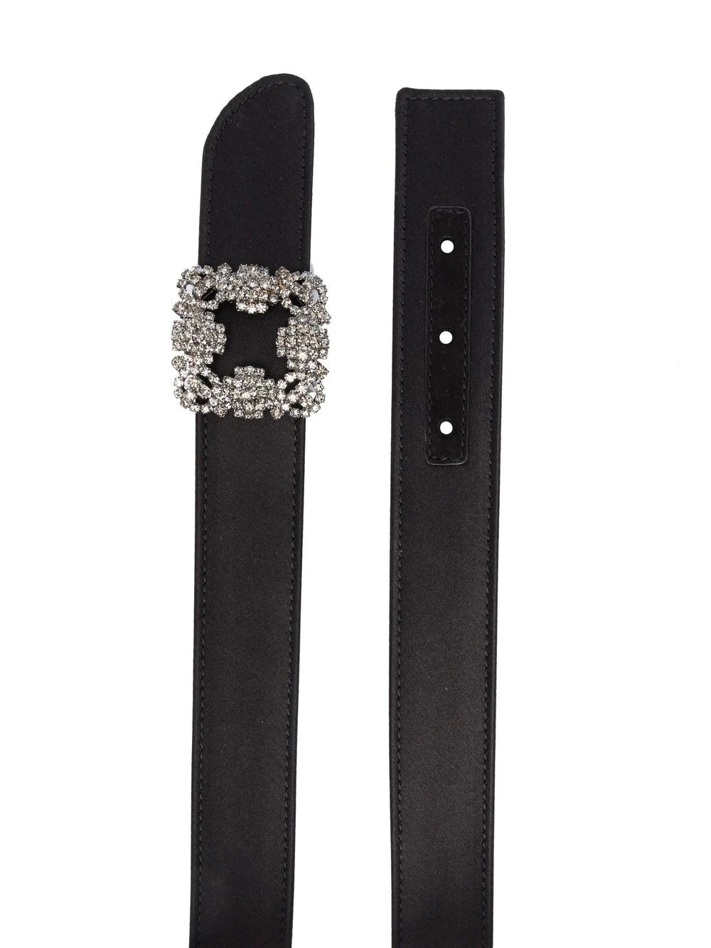 Hagisi crystal-embellished leather belt - 2