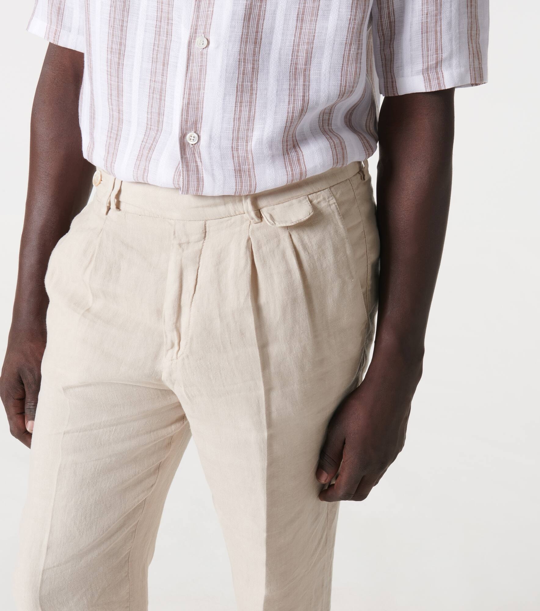 Linen slim pants - 5