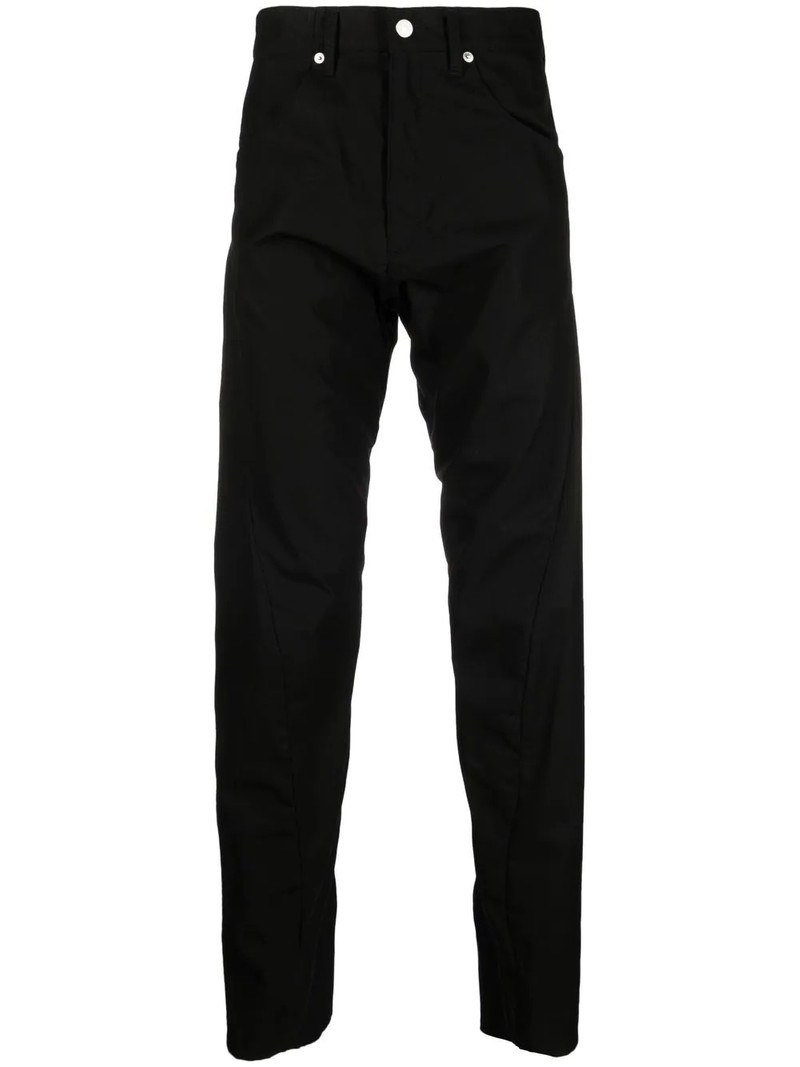 mid-rise straight-leg trousers 1