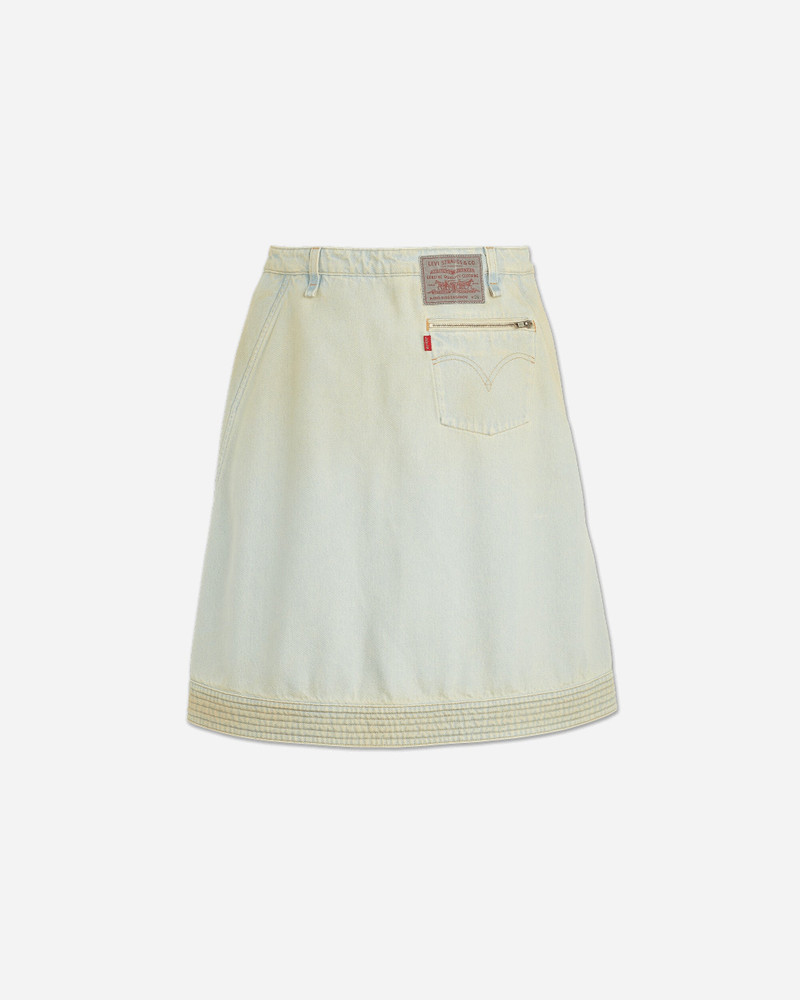 Kiko Kostadinov Women's Levi's Carina Apron Shorts Light Indigo Wash outlook