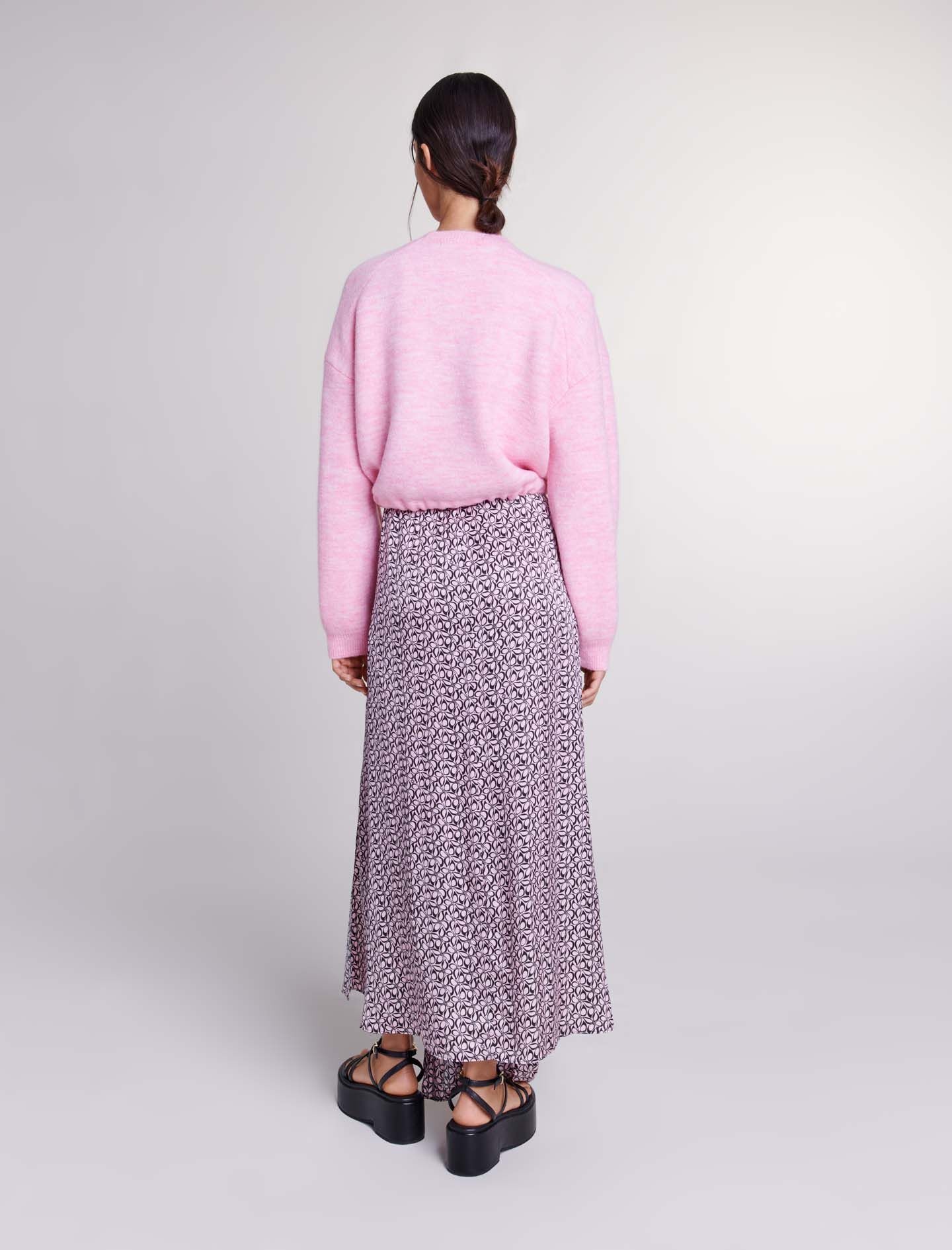 Cropped knit jumper with drawstring - 5