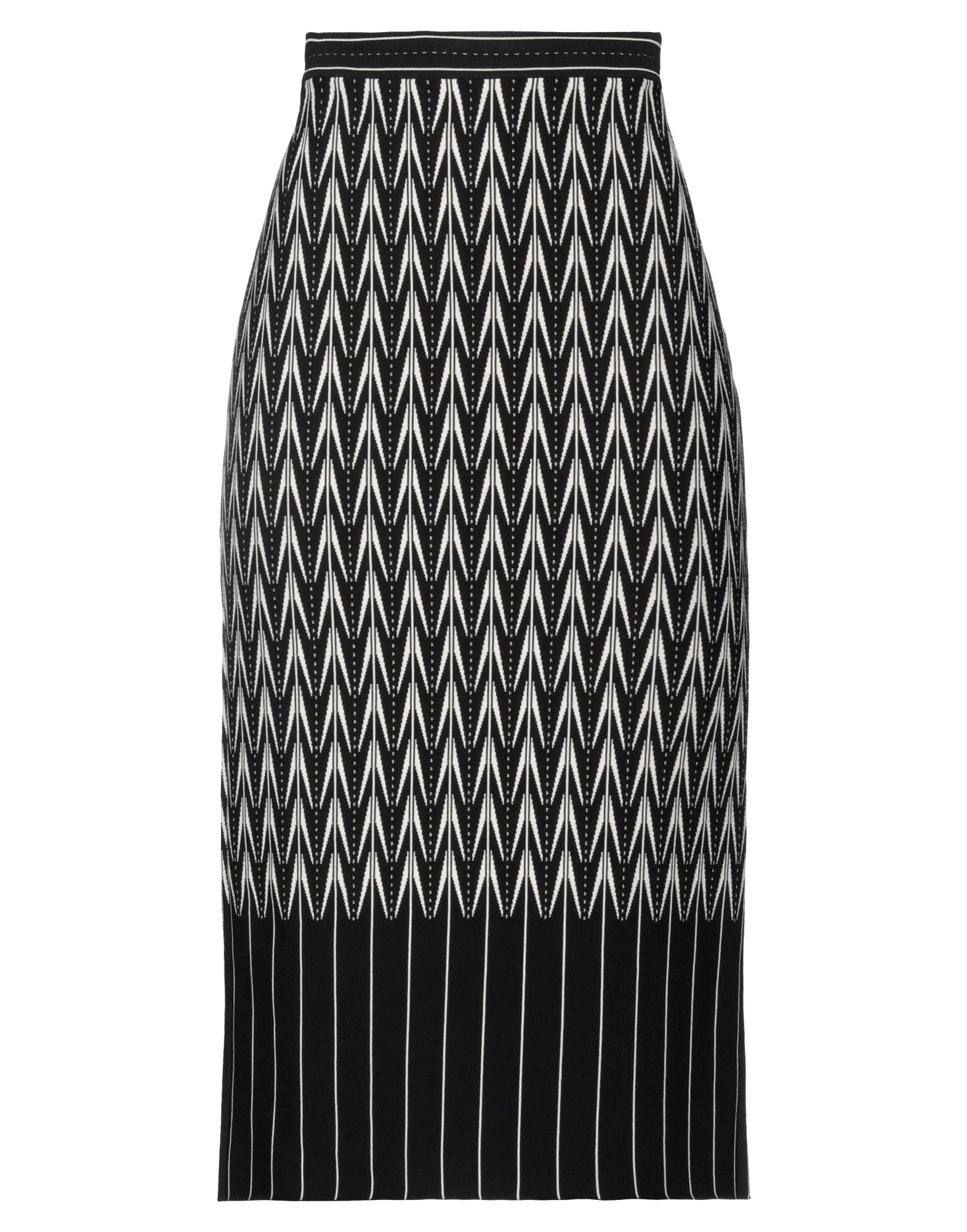 Black Women's Midi Skirt - 1