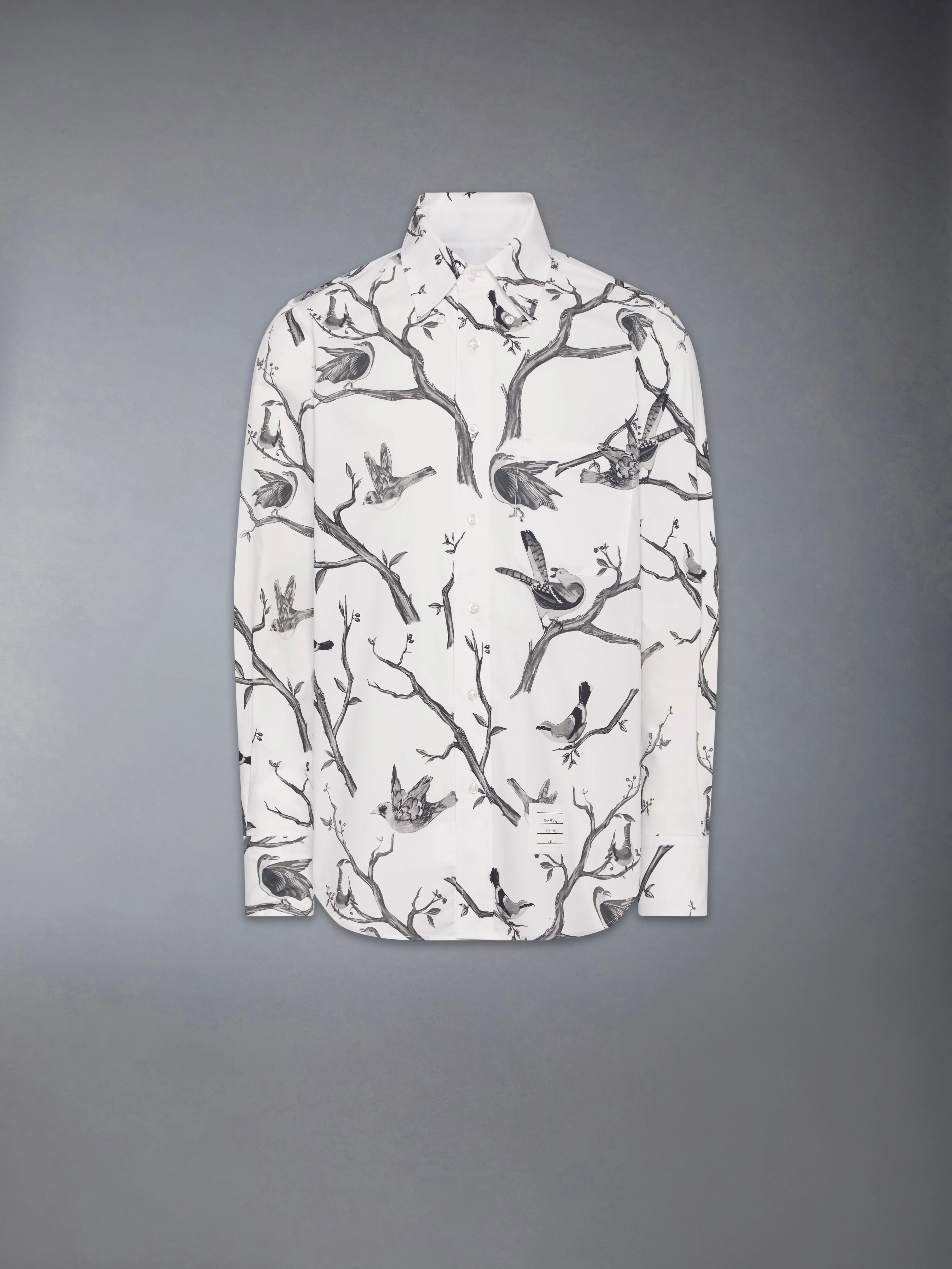 POPLIN BIRD TOILE PRINTED SHIRT - 1