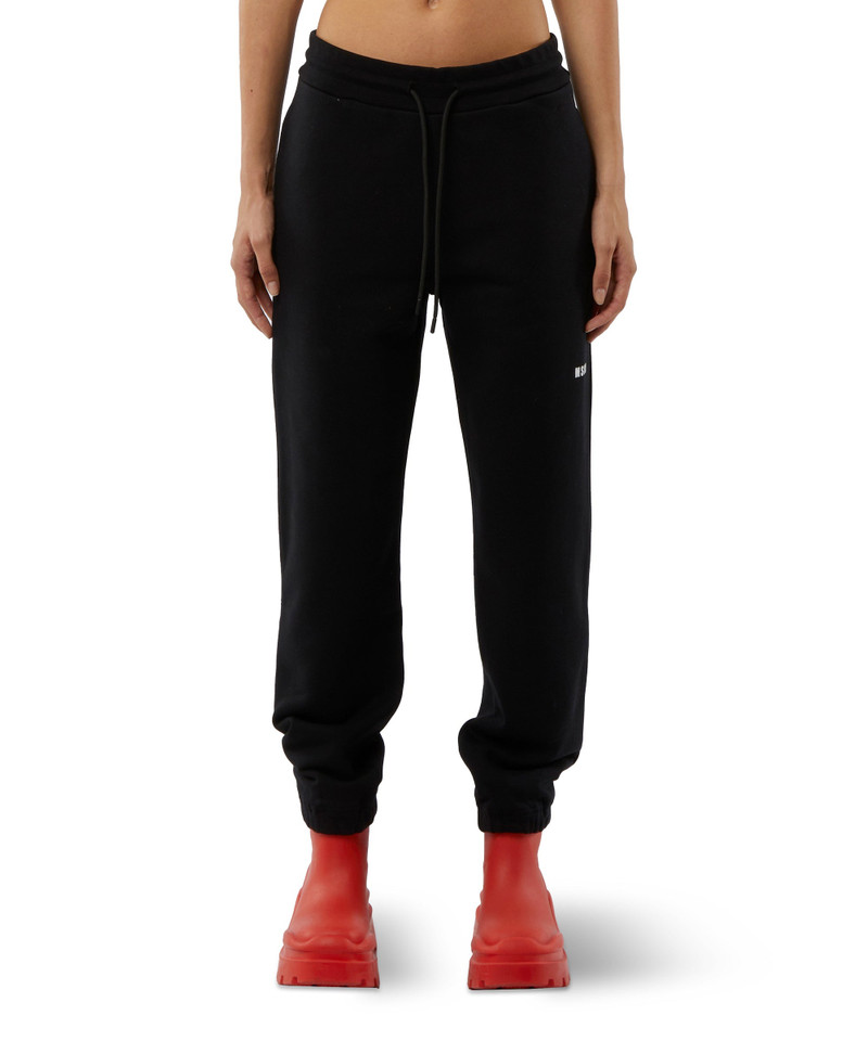 Track pants with high waist and drawstring - 1