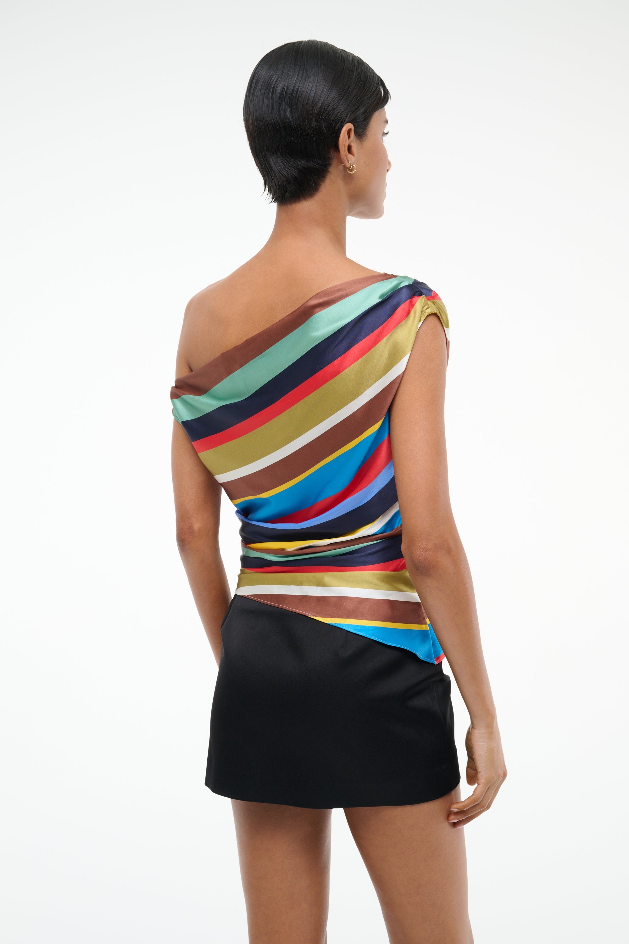 STAUD PHARE SILK TOP MARKET STRIPE - 4