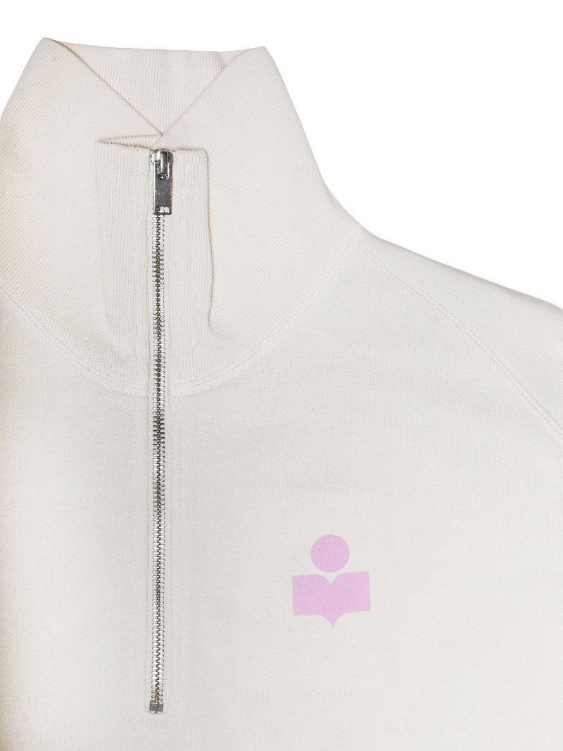 Ross logo-print quarter-zip sweater 3