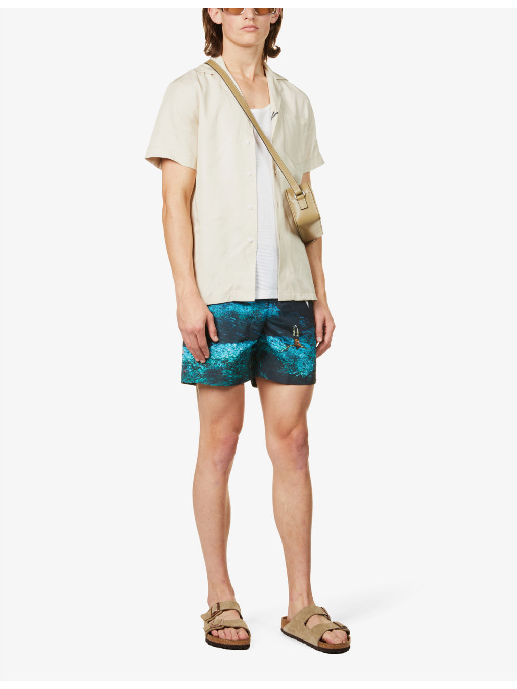 Bulldog Photo graphic-print slim-fit swim shorts - 2