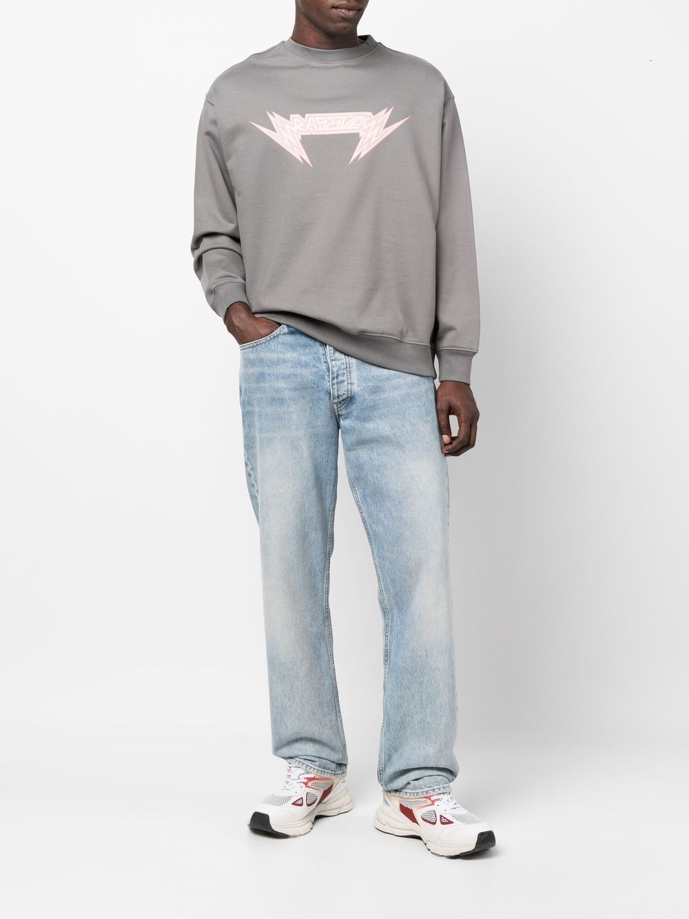 logo-print detail sweatshirt - 2