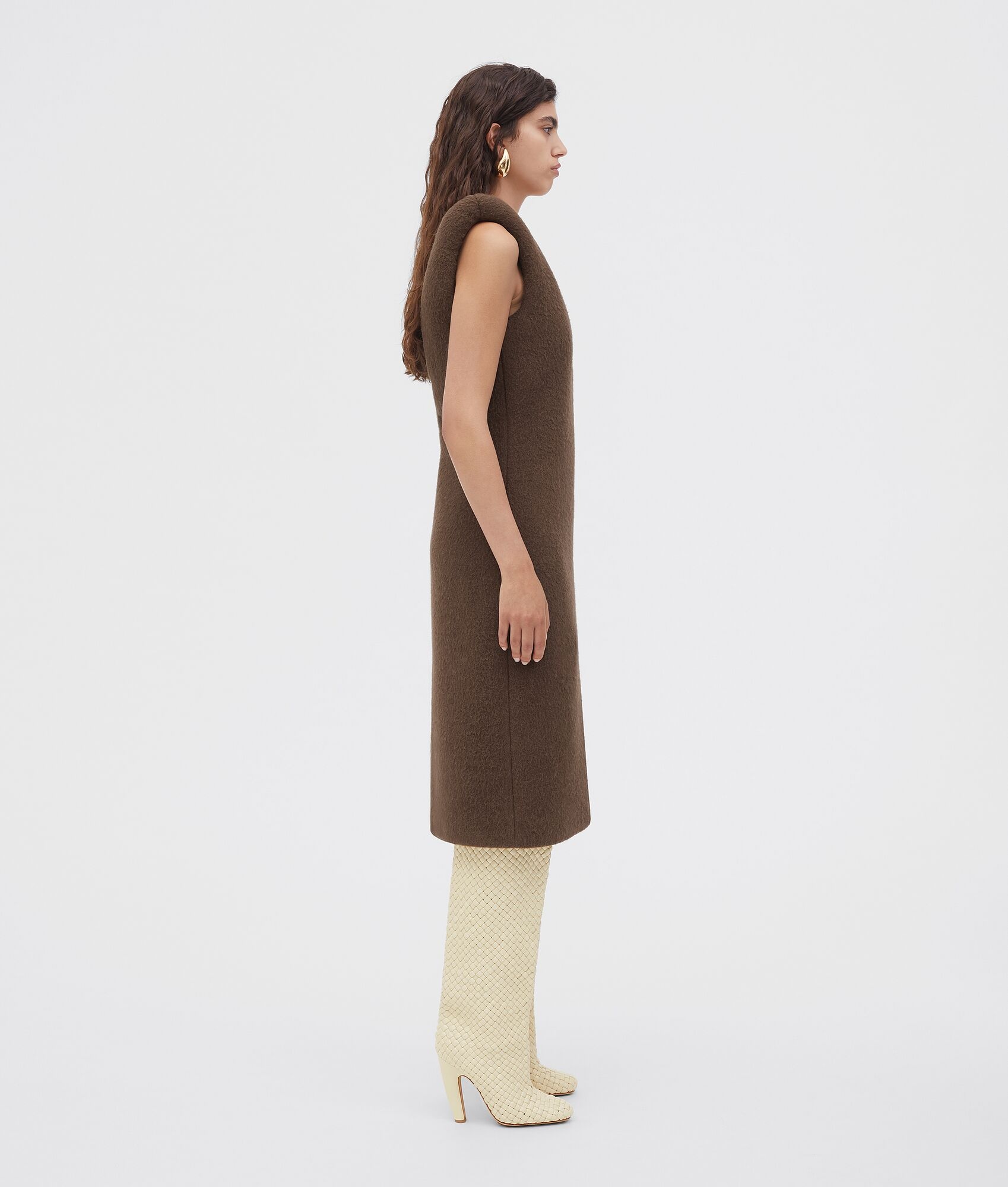double face alpaca dress - 2