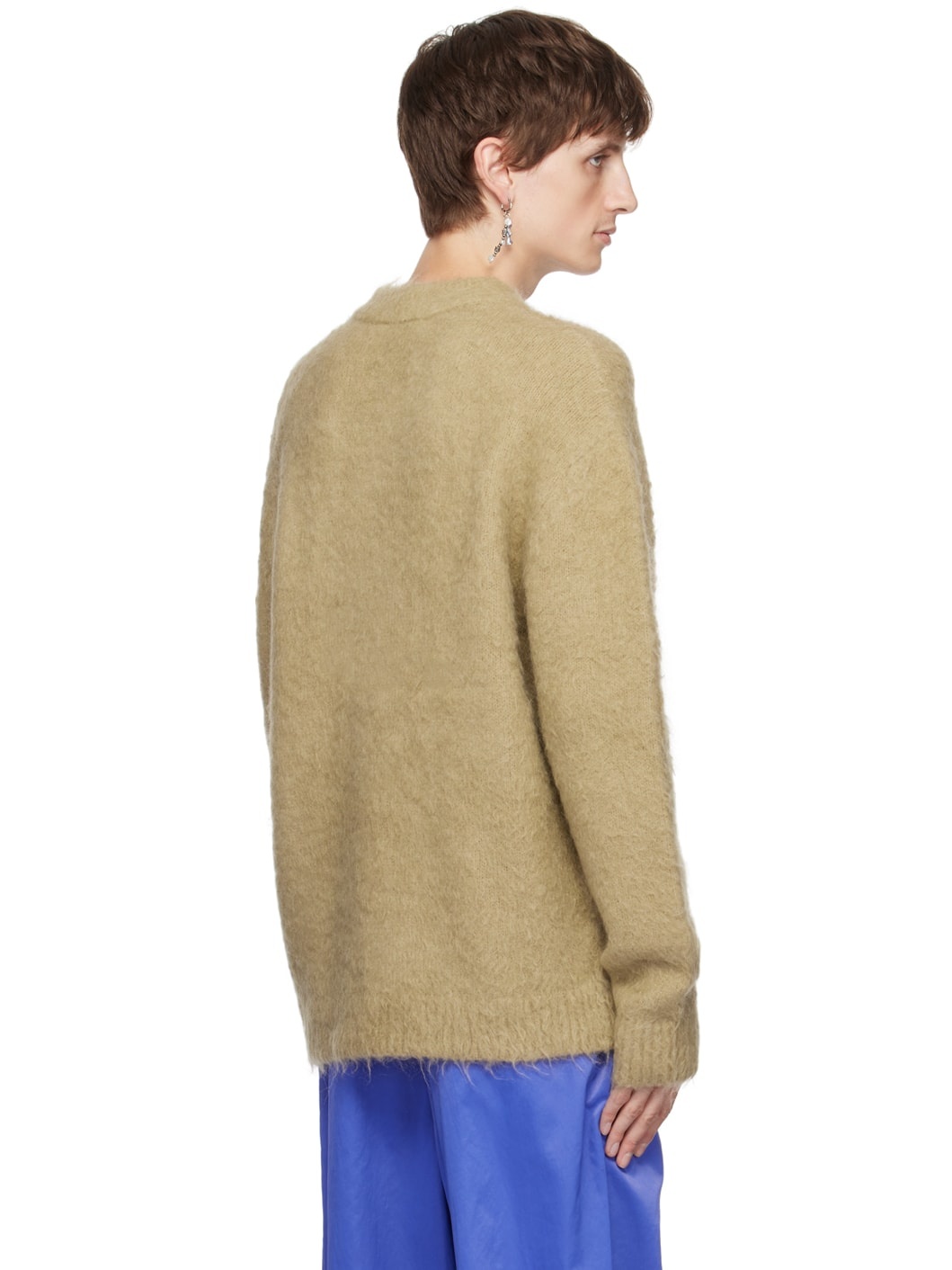 Beige Crewneck Sweater - 3