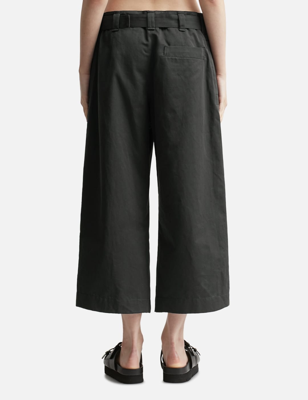 CROPPED BELTED PANTS - 3