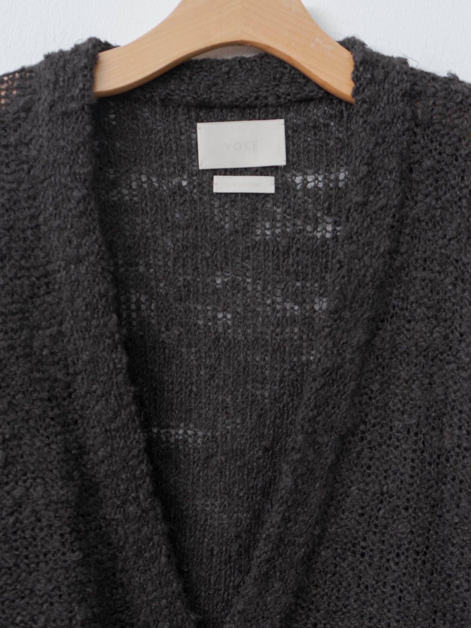 Linen Slub Cardigan - Brown - 6