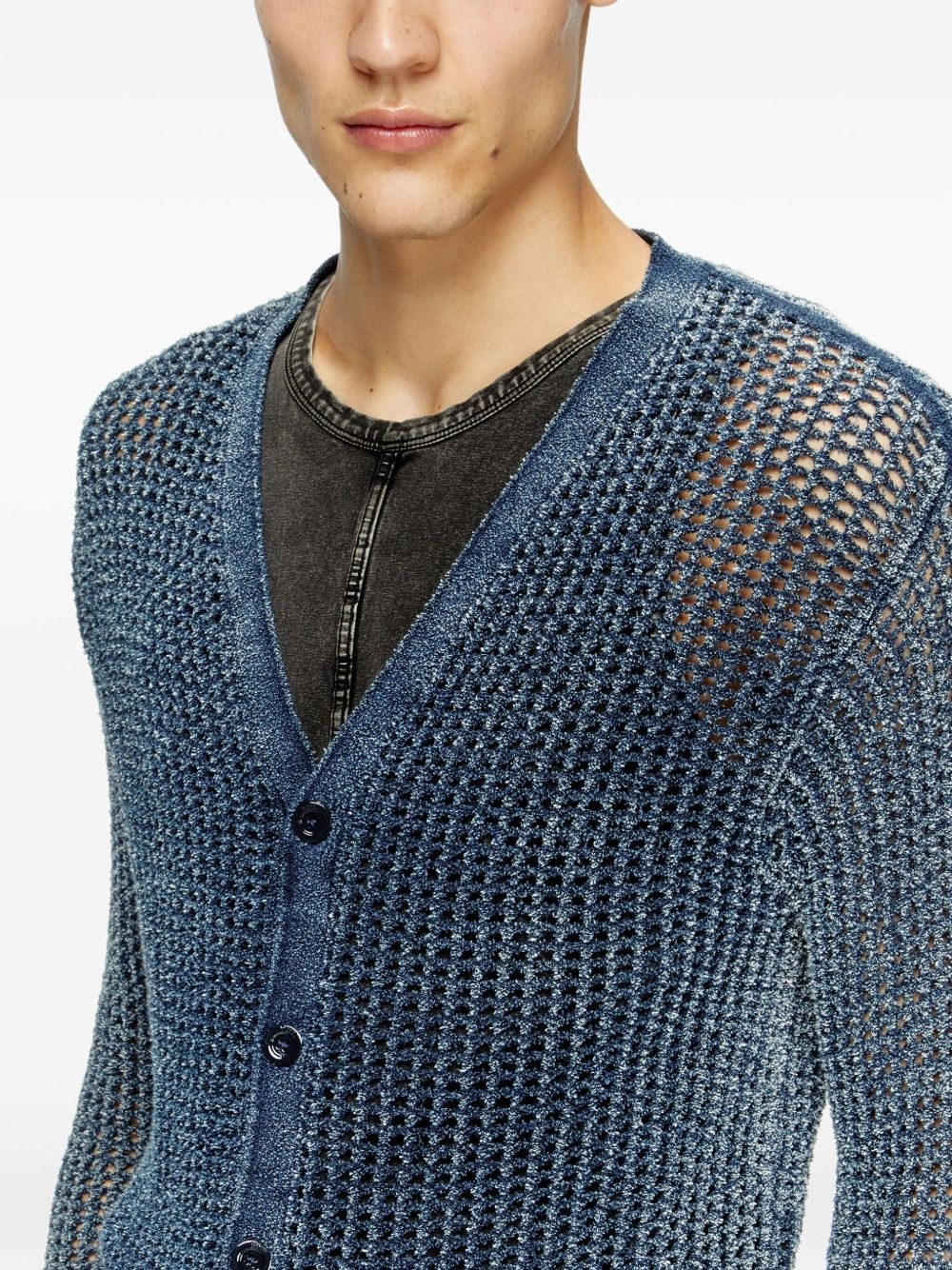 K-Redeam ribbed-knit cardigan - 5
