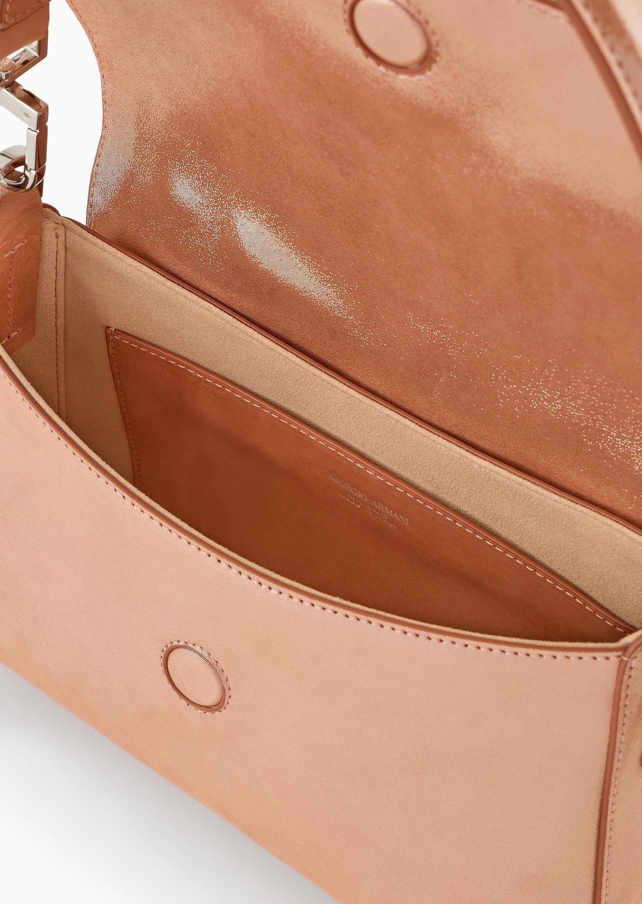 La Prima Soft small baguette bag in shiny nubuck - 7
