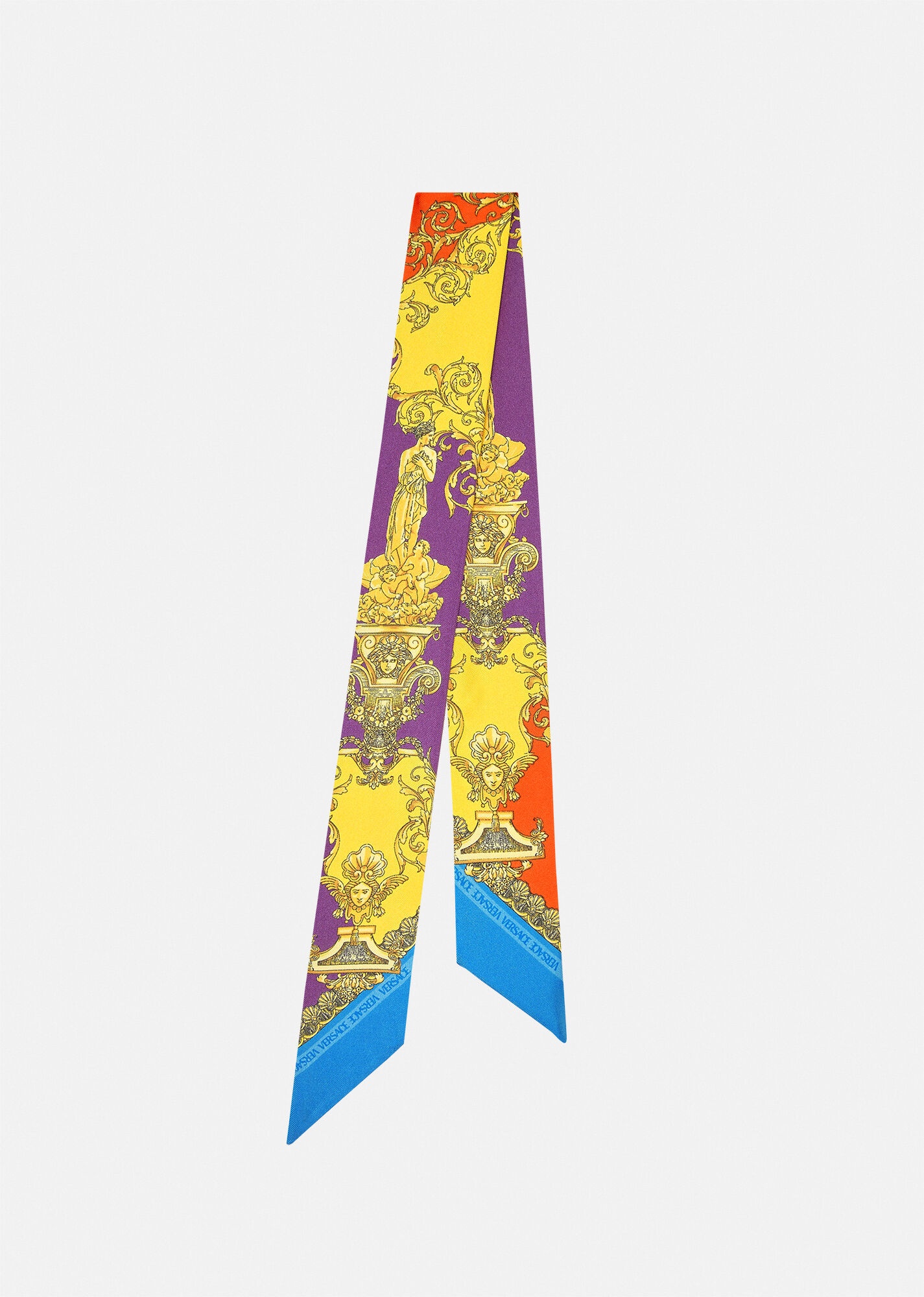 Barocco Goddess Silk Scarf Tie - 1