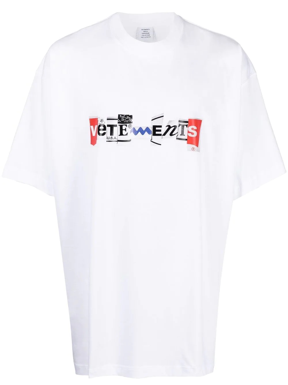 mixed-logo short-sleeve T-shirt - 1