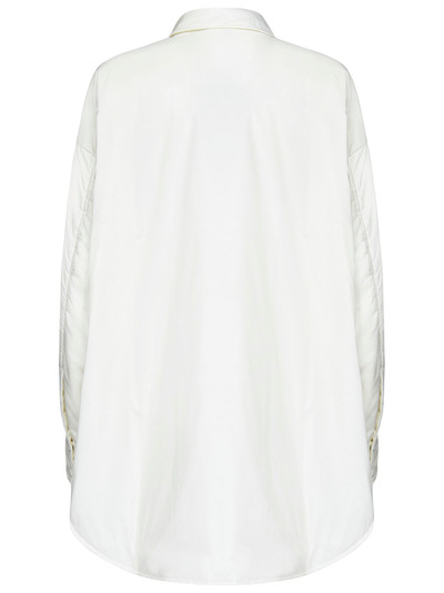 Herno Oversized white shirt in ultralight 20 denier nylon with thin padding. outlook