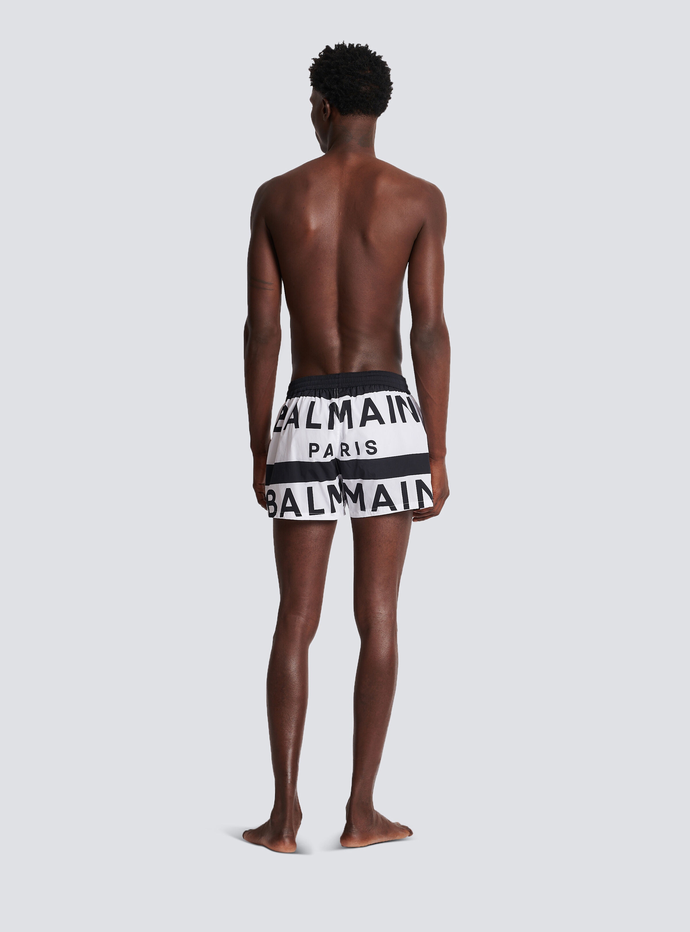 Balmain logo swim shorts - 4