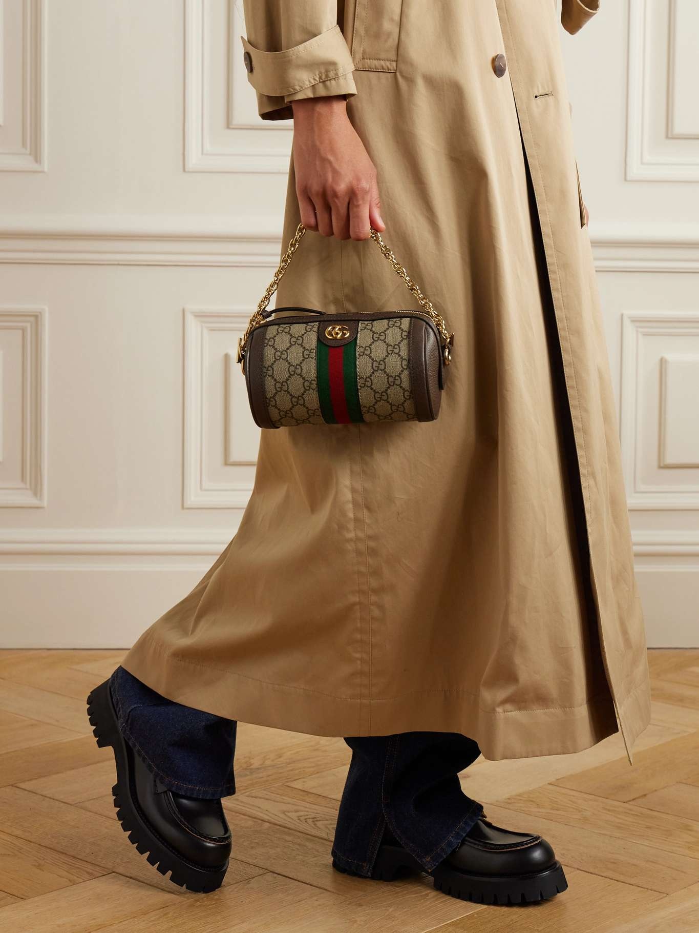 ハンドバッグ Gucci Printed Canvas Mini Ophidia Handbag Ophidia Mini GG canvas crossbody bag in multicoloured
