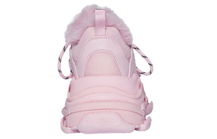 (WMNS) Balenciaga Triple S Sneaker Fake Fur 'Pink' 668562W3CQ55000 - 5