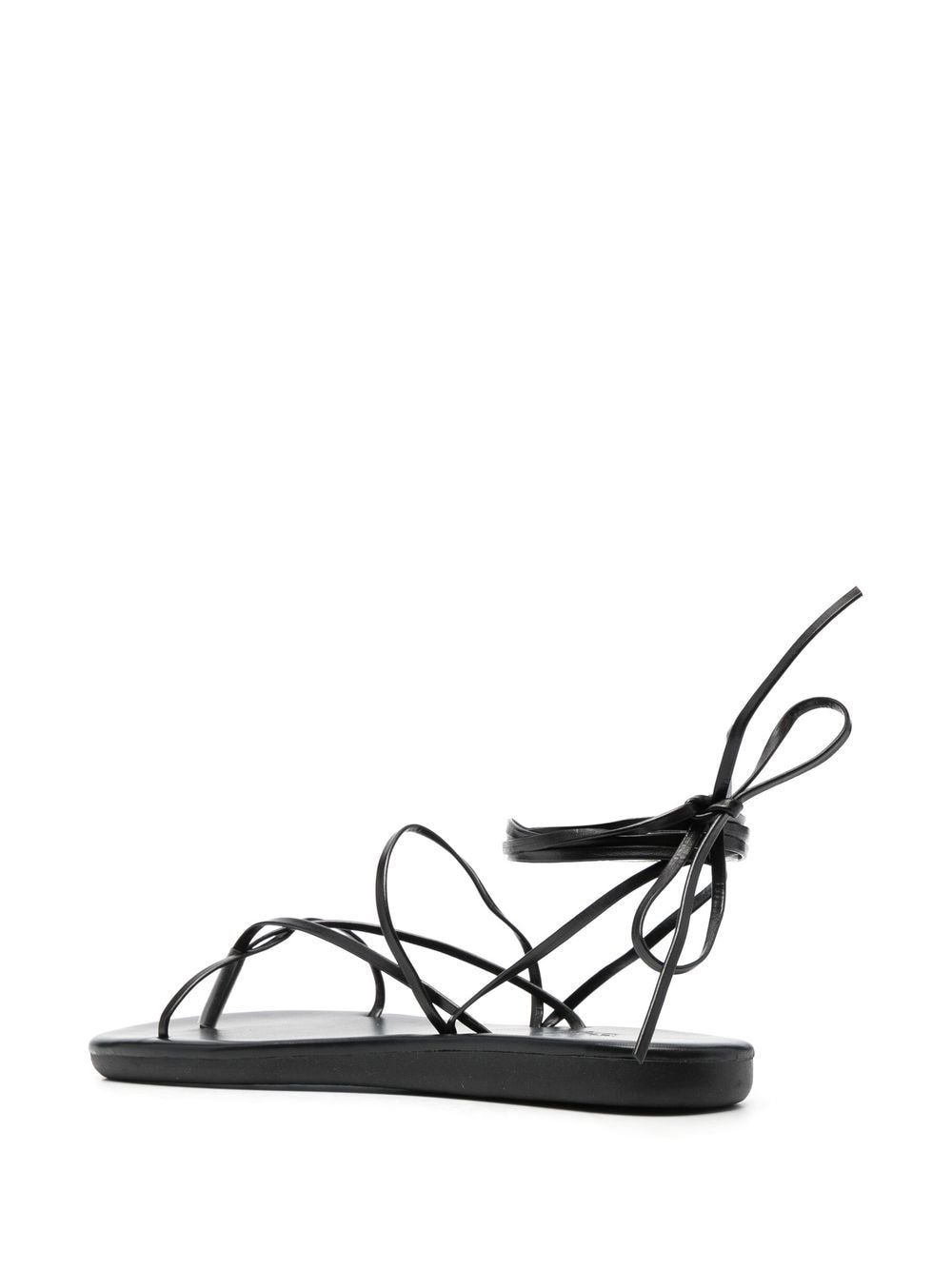 leather ankle-tie sandals - 3