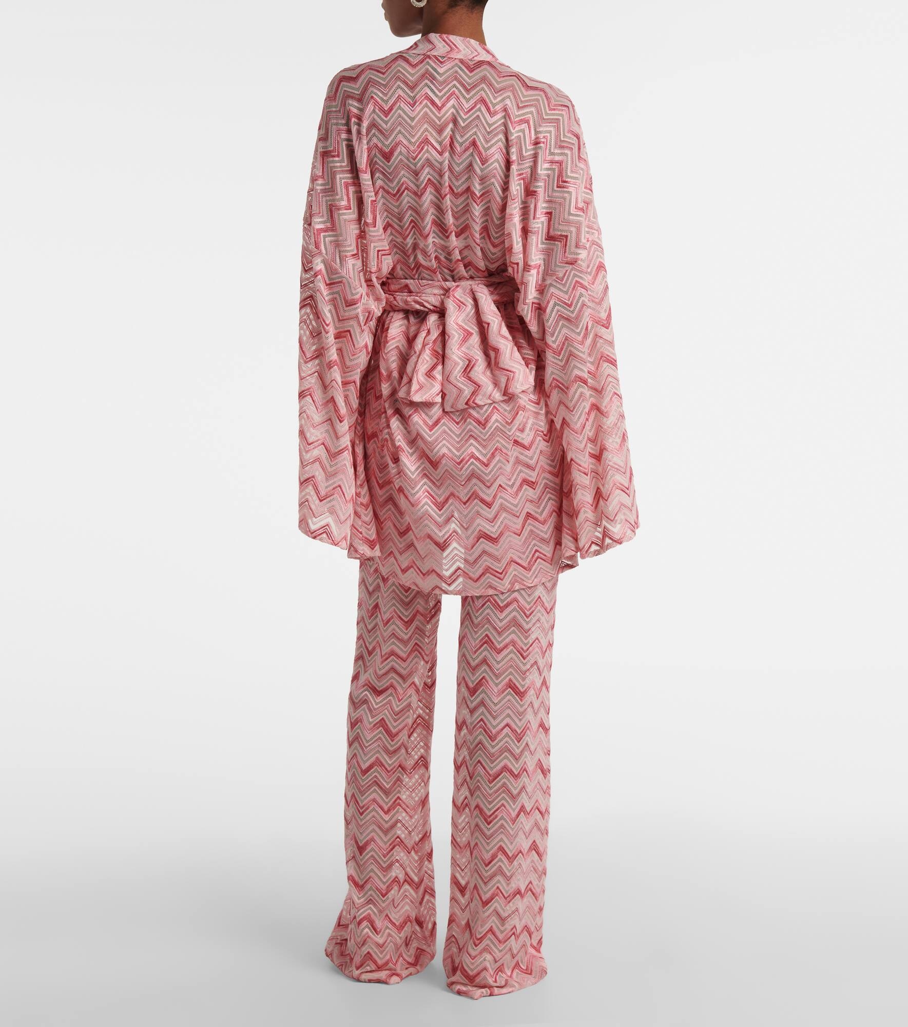 Zigzag lamé robe - 3