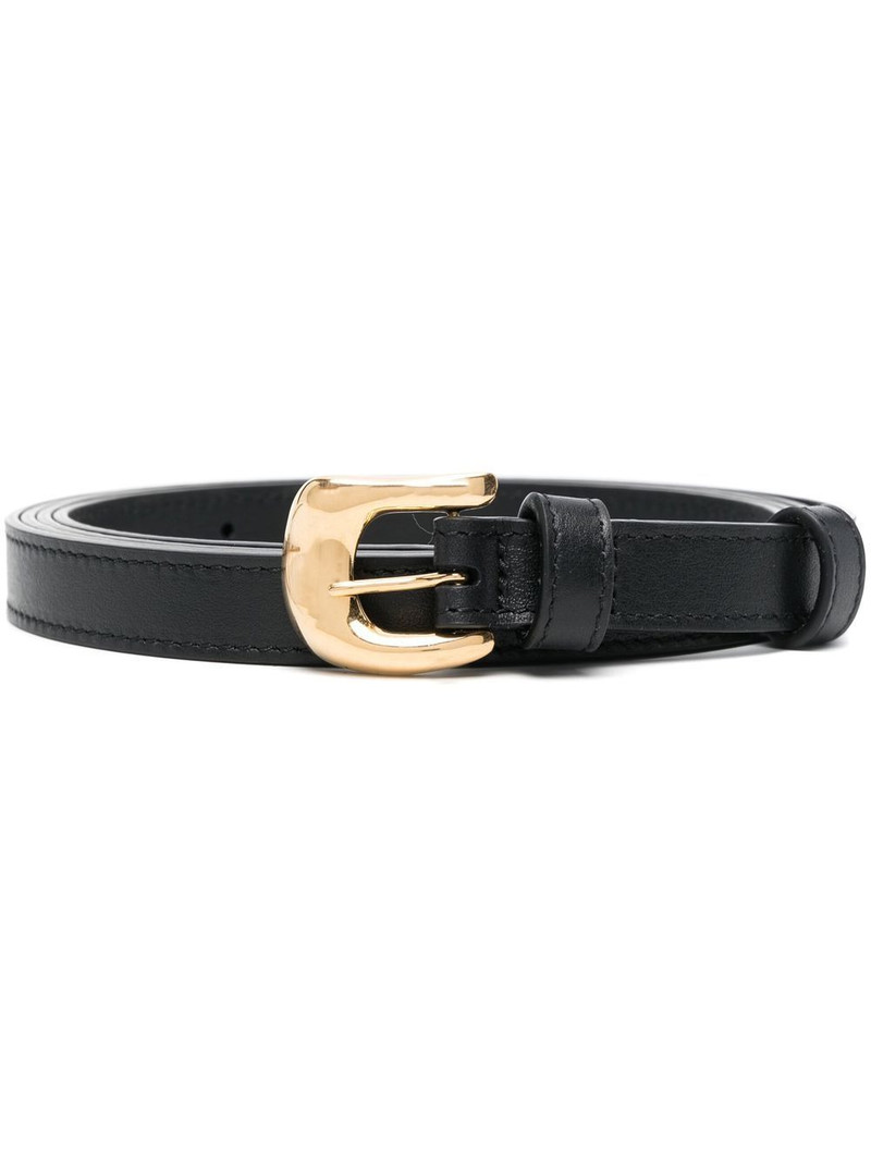 mini-buckle leather belt 1