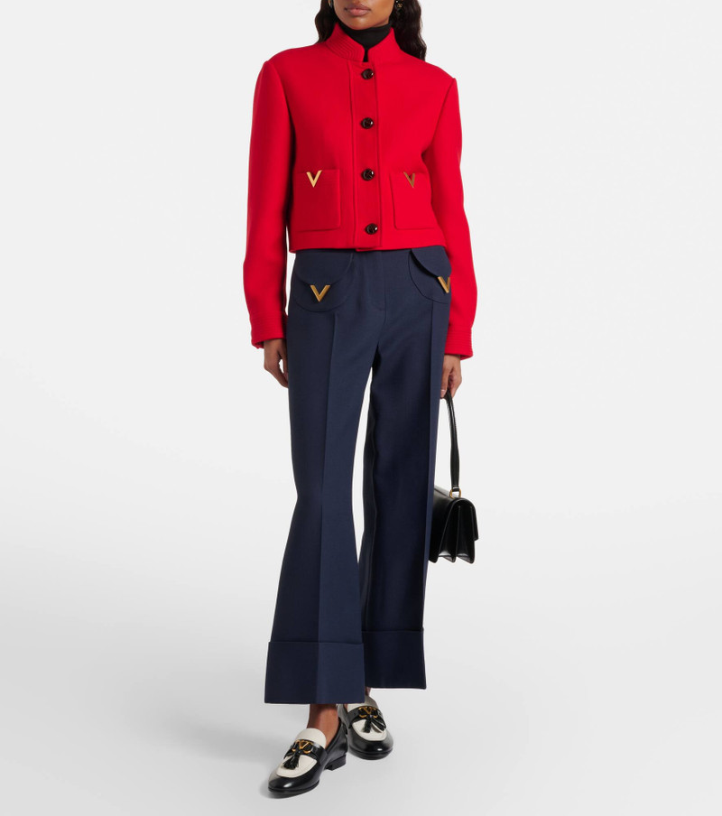 Valentino Crepe Couture VGold wide-leg pants outlook