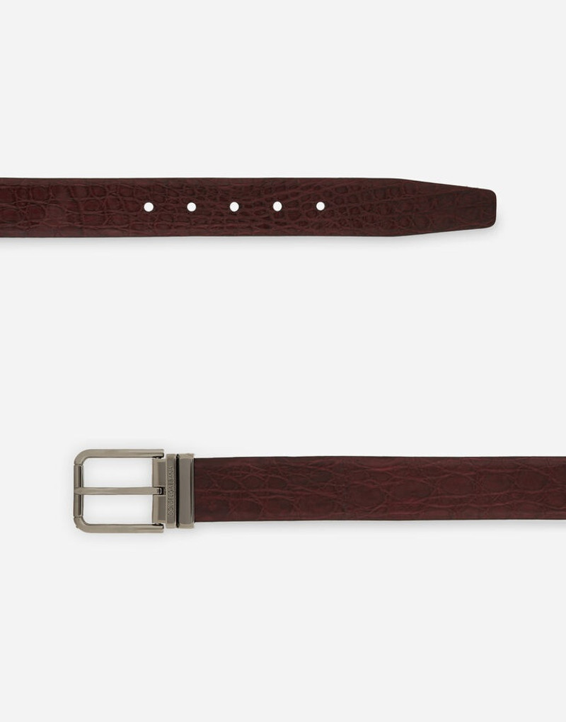 Dolce & Gabbana Crocodile nappa belt outlook