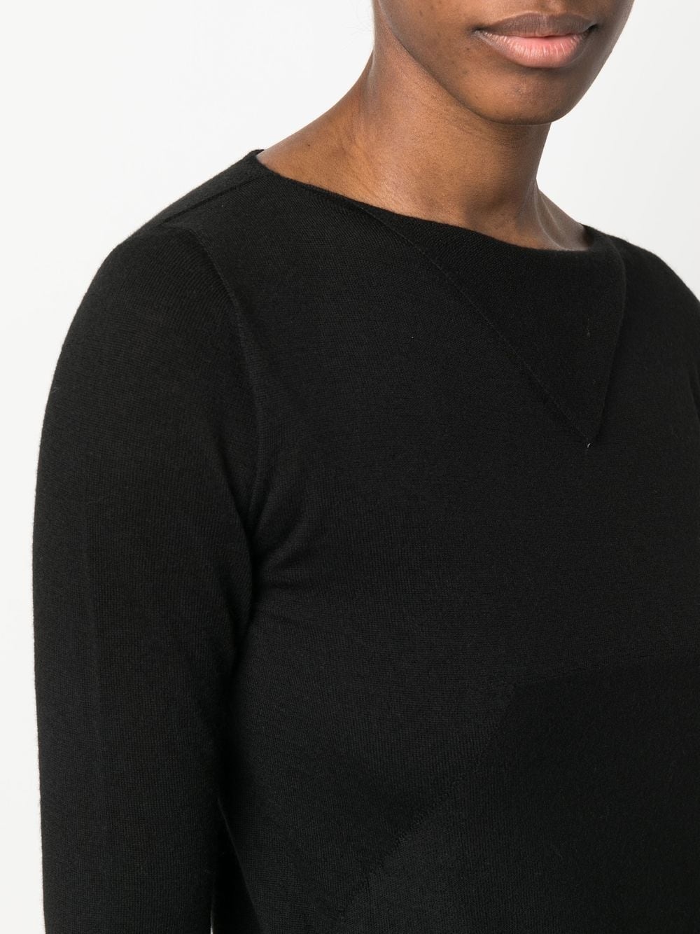 boat-neck cashmere jumper - 9