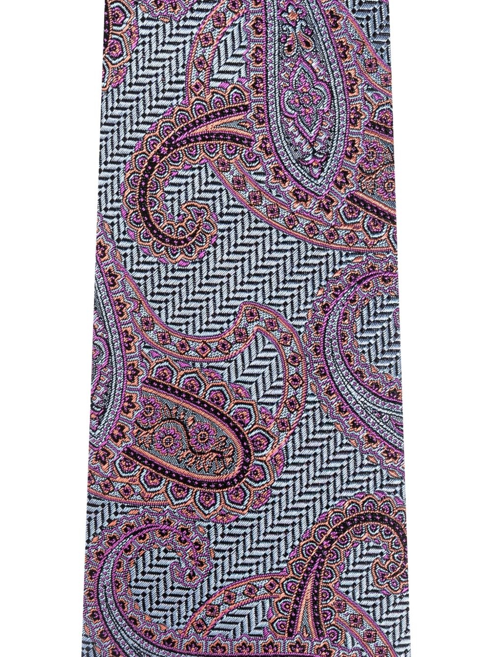 paisley-pattern silk tie - 2