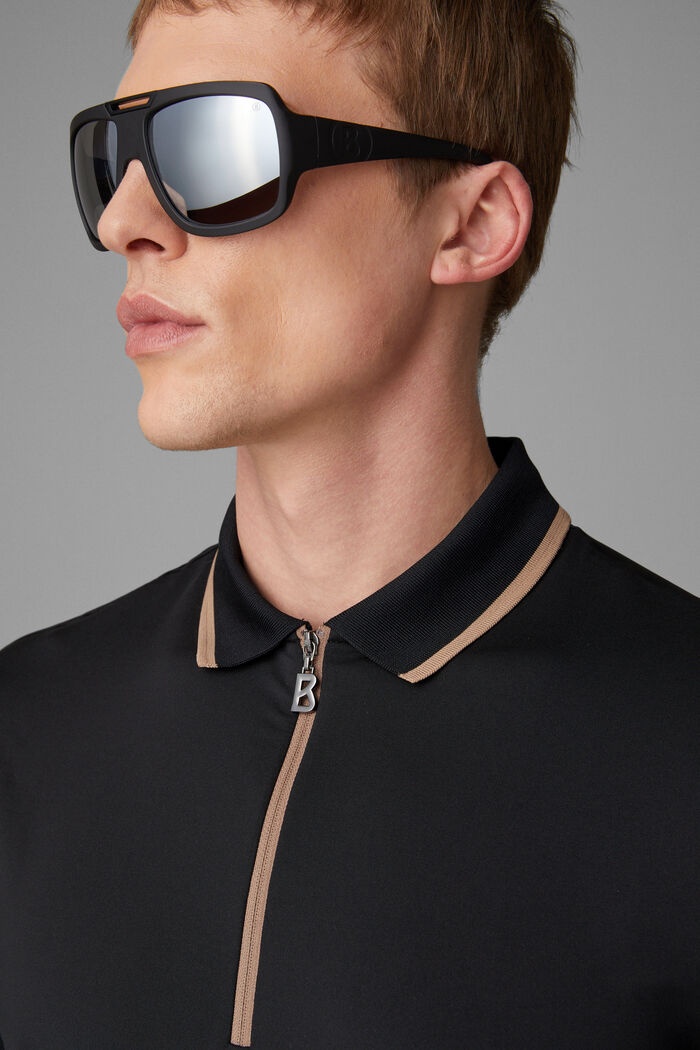 Cody Functional polo shirt in Black - 4