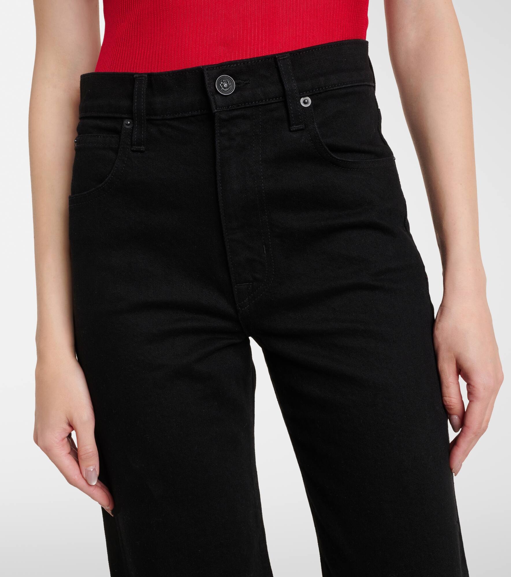 Grace high-rise wide-leg jeans - 4