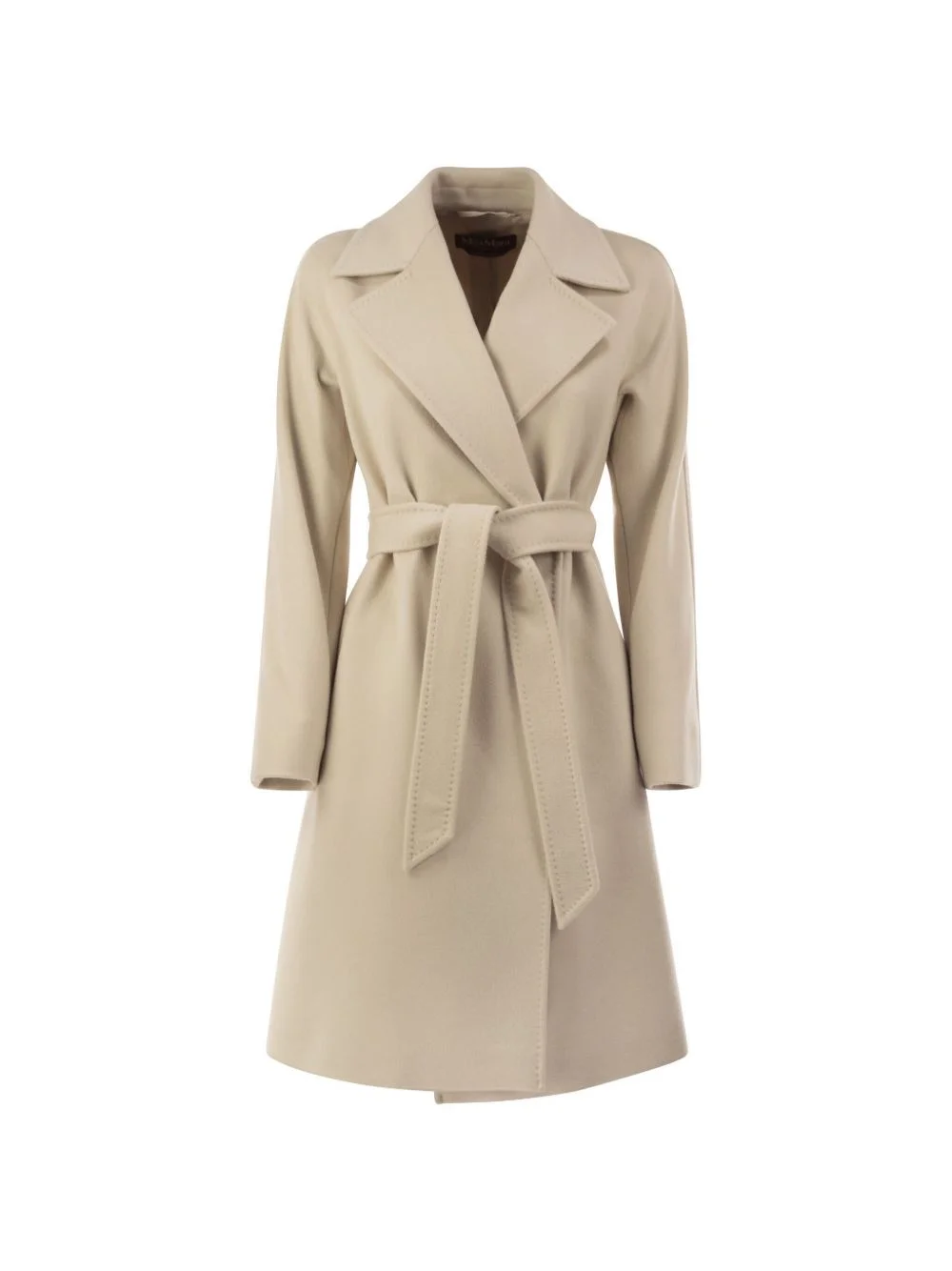 belted wrap wool coat - 1
