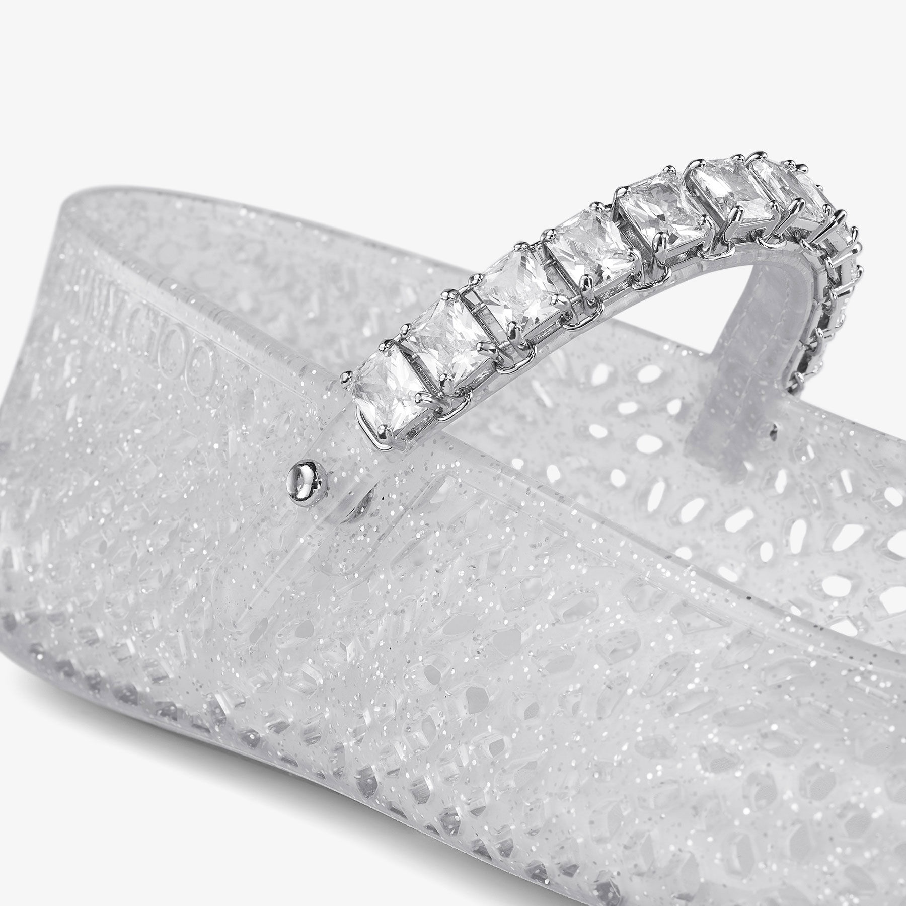 The Jelly
Clear Jelly Ballerina Flats with Crystal Embellishment - 4