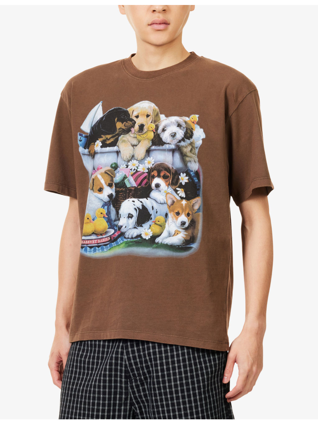 Babies Puppies Print Cotton T-Shirt - 3