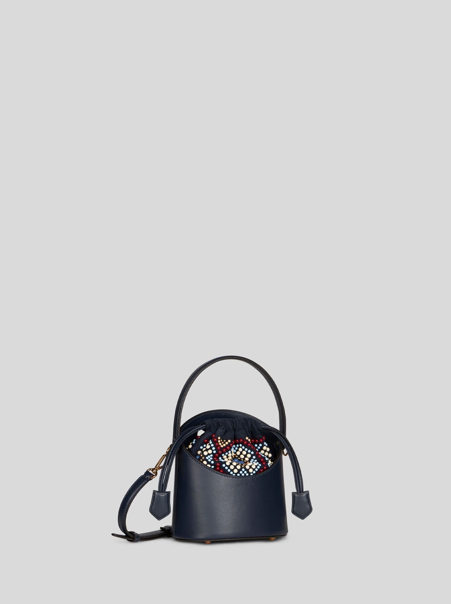 MINI LEATHER SATURNO BAG - 6